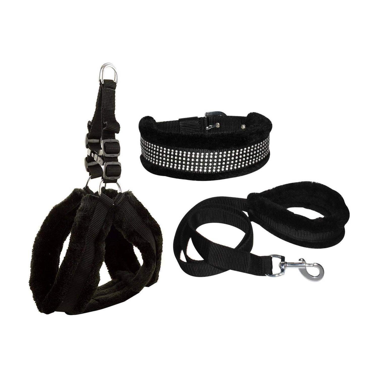 BODY BUILDING Feather Padded Dog Body Harness for Medium Breed (8 to 15 Kg Dog) Dog Harness & Leash