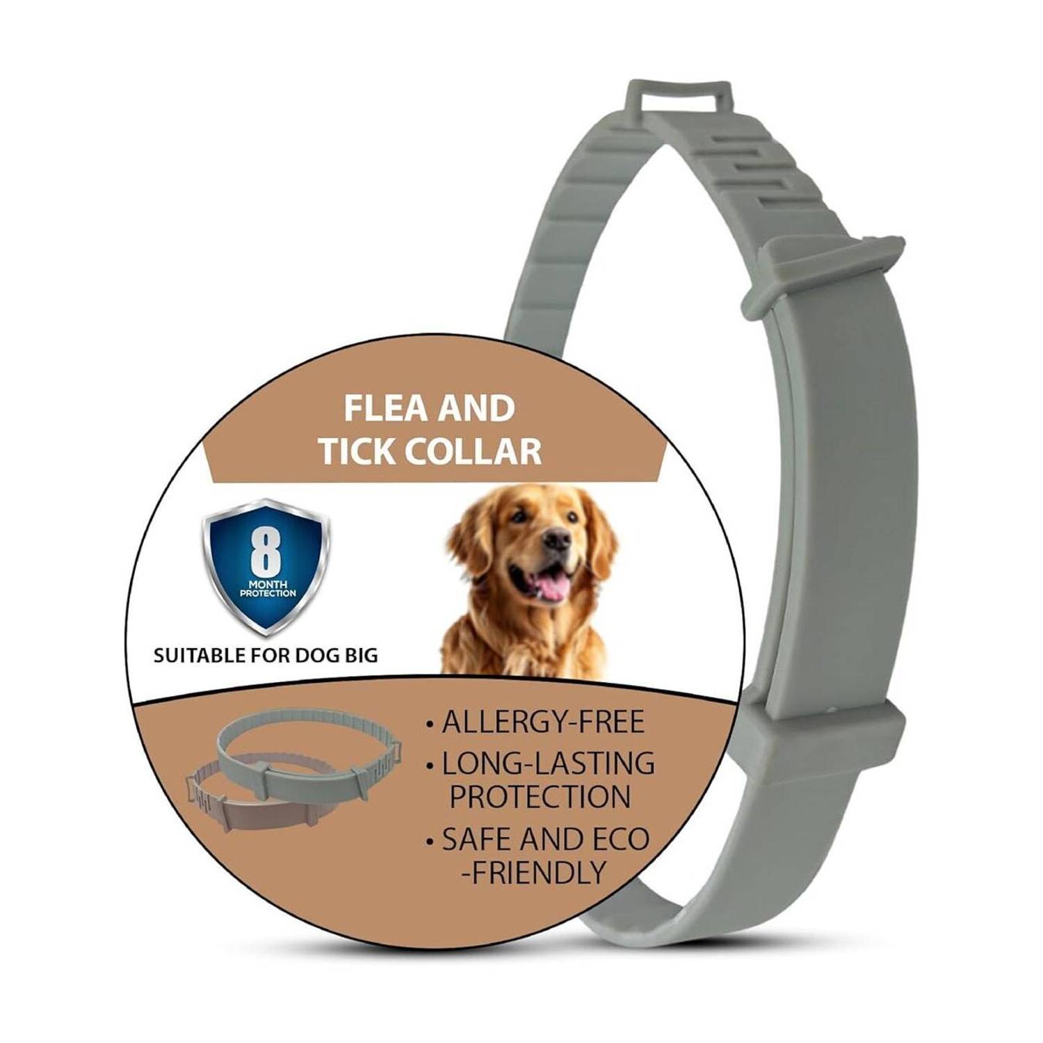AONEPTER dogs can use this anti-flea dogs collar safely Dog & Cat Anti-tick Collar