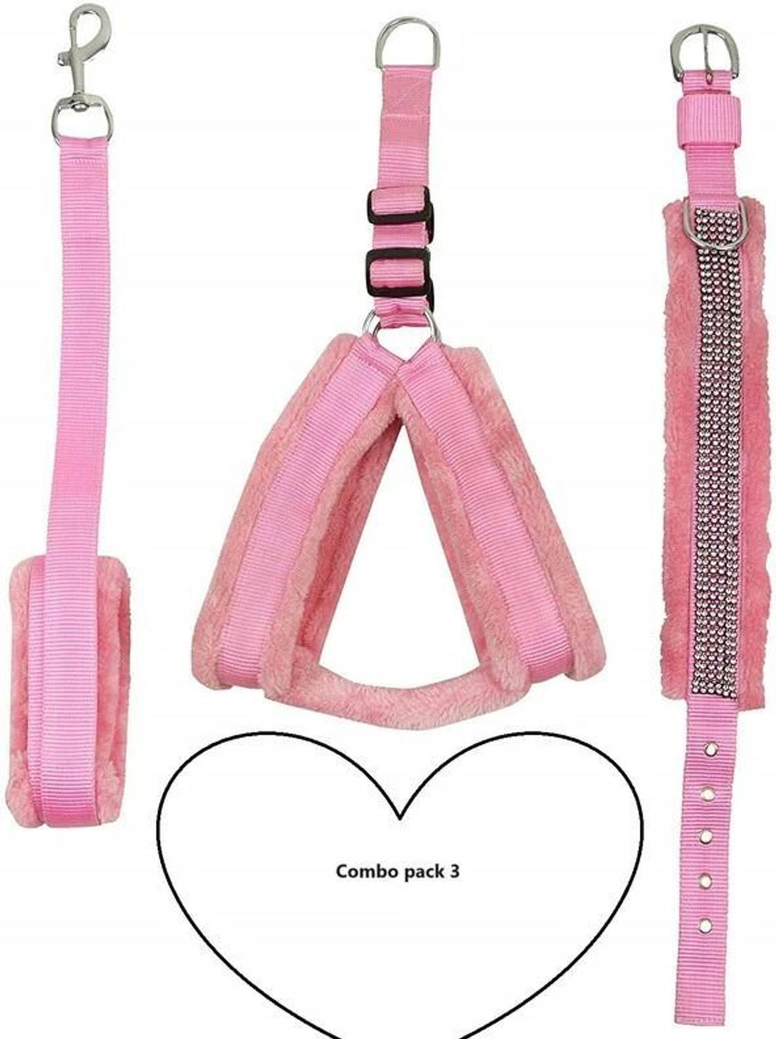 Aftra Combo Pack Soft Comfortable Breakaway Closure Dog Harness & Leash