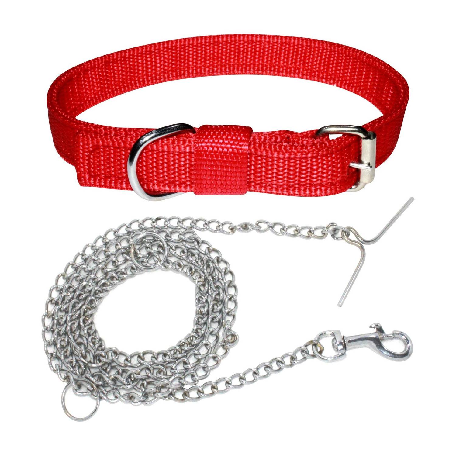 ADIOS Dog Belt Combo for Small Dogs & Puppies Dog Collar & Chain