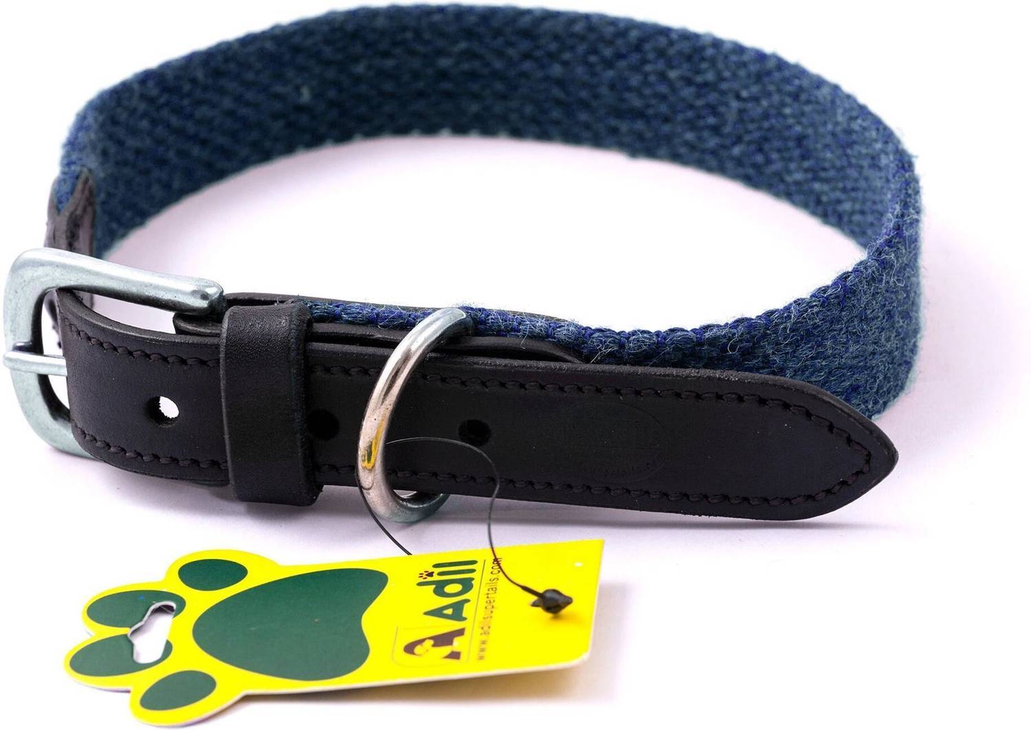 Sparrow Daughter Cotton Leather Dog Collar | Neck Belt for All Breeds- (12 X 26 Inch) Dog Everyday Collar