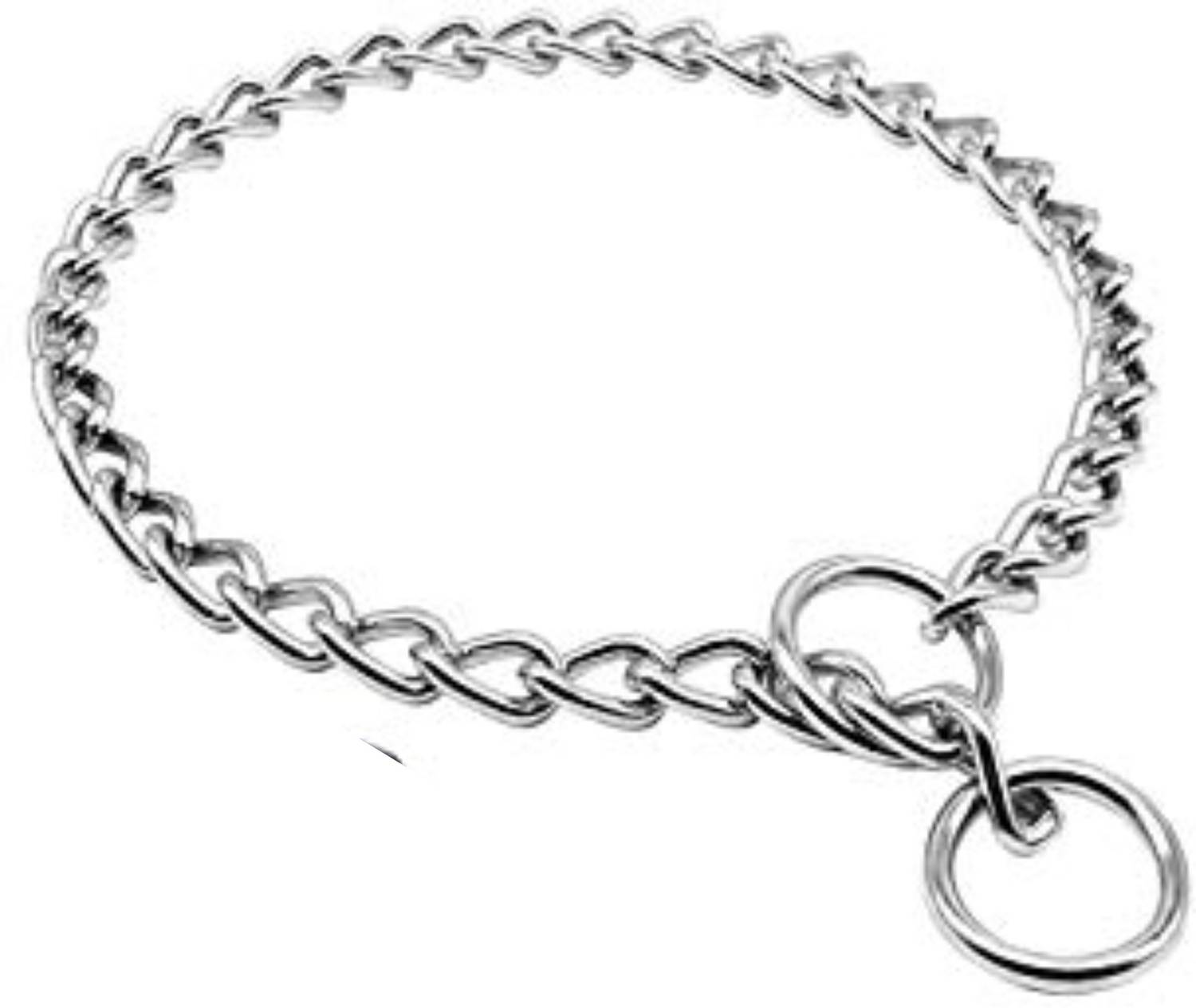 ADIOS HEAVY QUALITY SILVER COLOR DOG CHOKE CHAIN 24 INCH Dog Everyday Collar