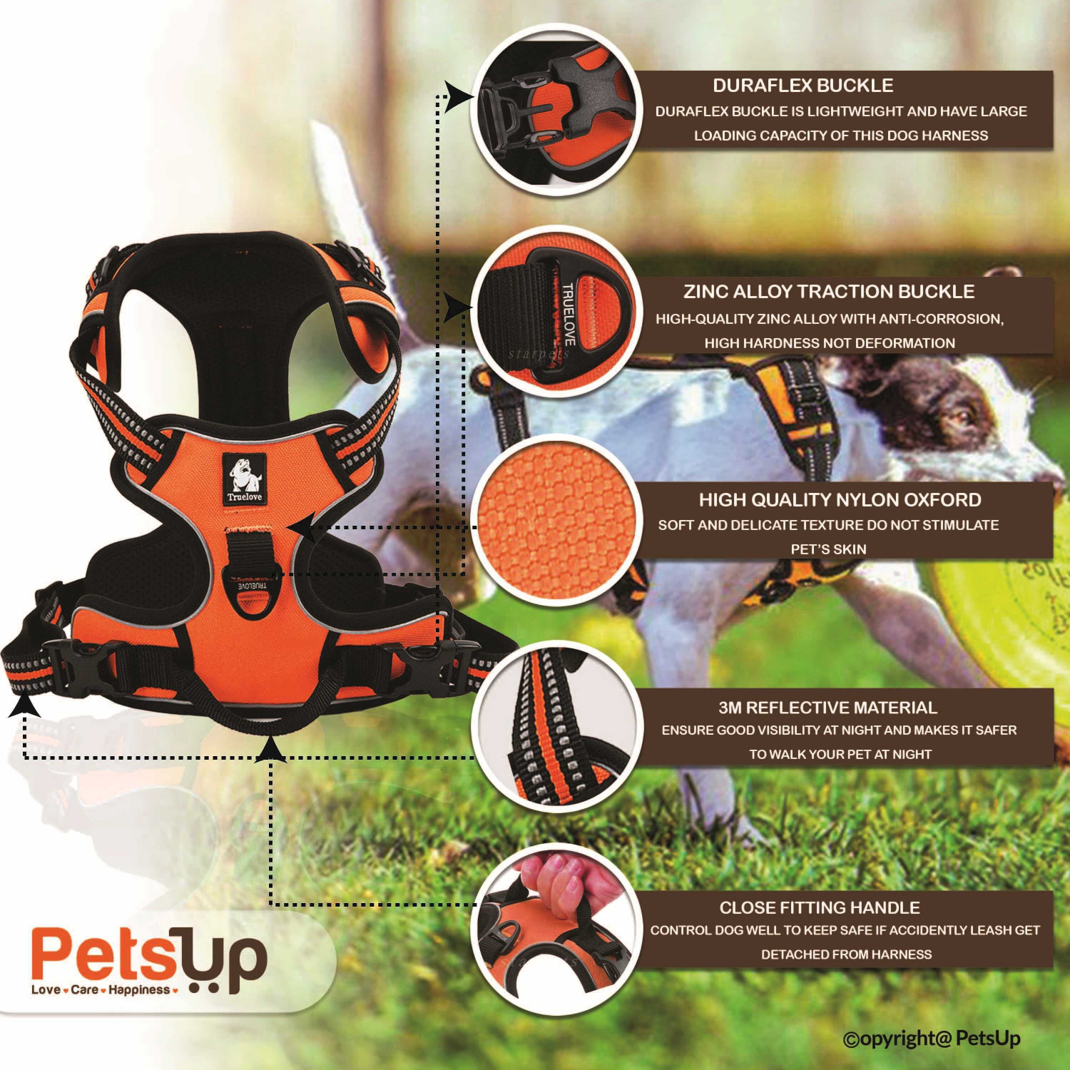 Image of Petsup dog body harness for labrador and small medium dogs belt collar Dog & Cat Training Harness