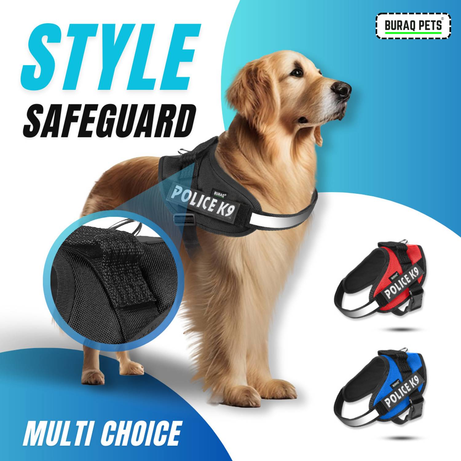 Buraq Dog Harness Police K9 - Image 2
