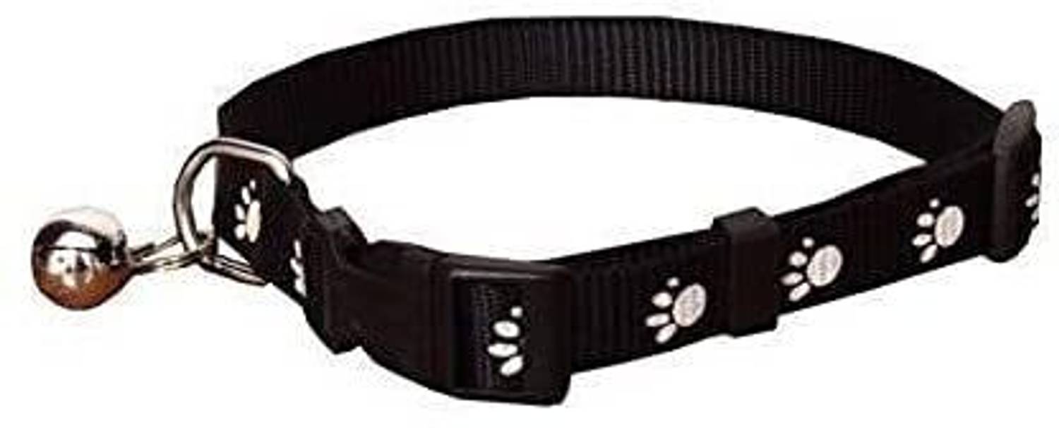 AKEnnterprises Paw Print Design Collar Bell Kitten with Bell for Dogs & Cat 10MM Dog & Cat Everyday Collar