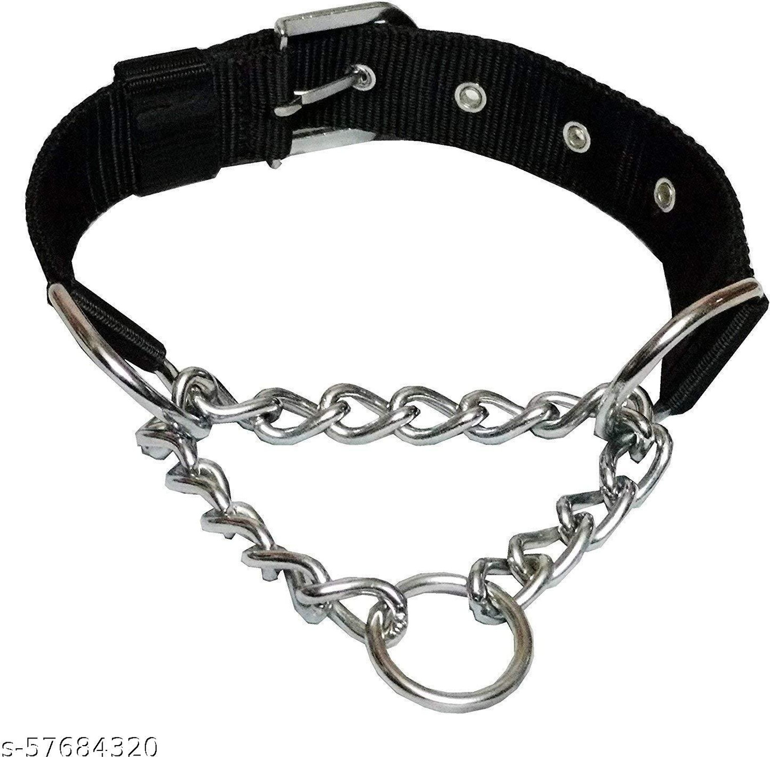Image of Smart Doggie Adjustable Nylon Dog Chain Collar Belt for Large Dog Everyday Collar