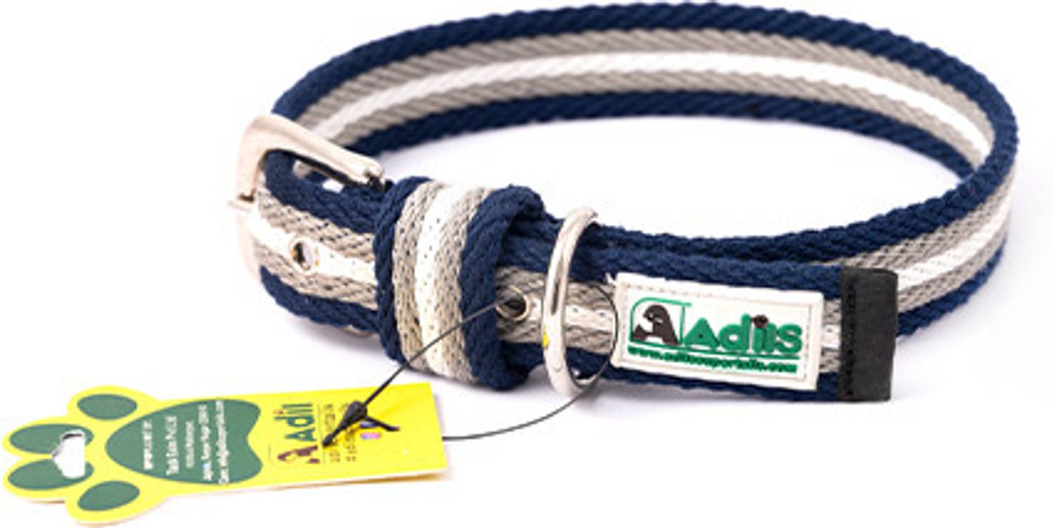 ADIL'S Adjustable Cotton Dog Collars with Metal Buckle and D-Ring (22-26 Inch)| Dog Everyday Collar