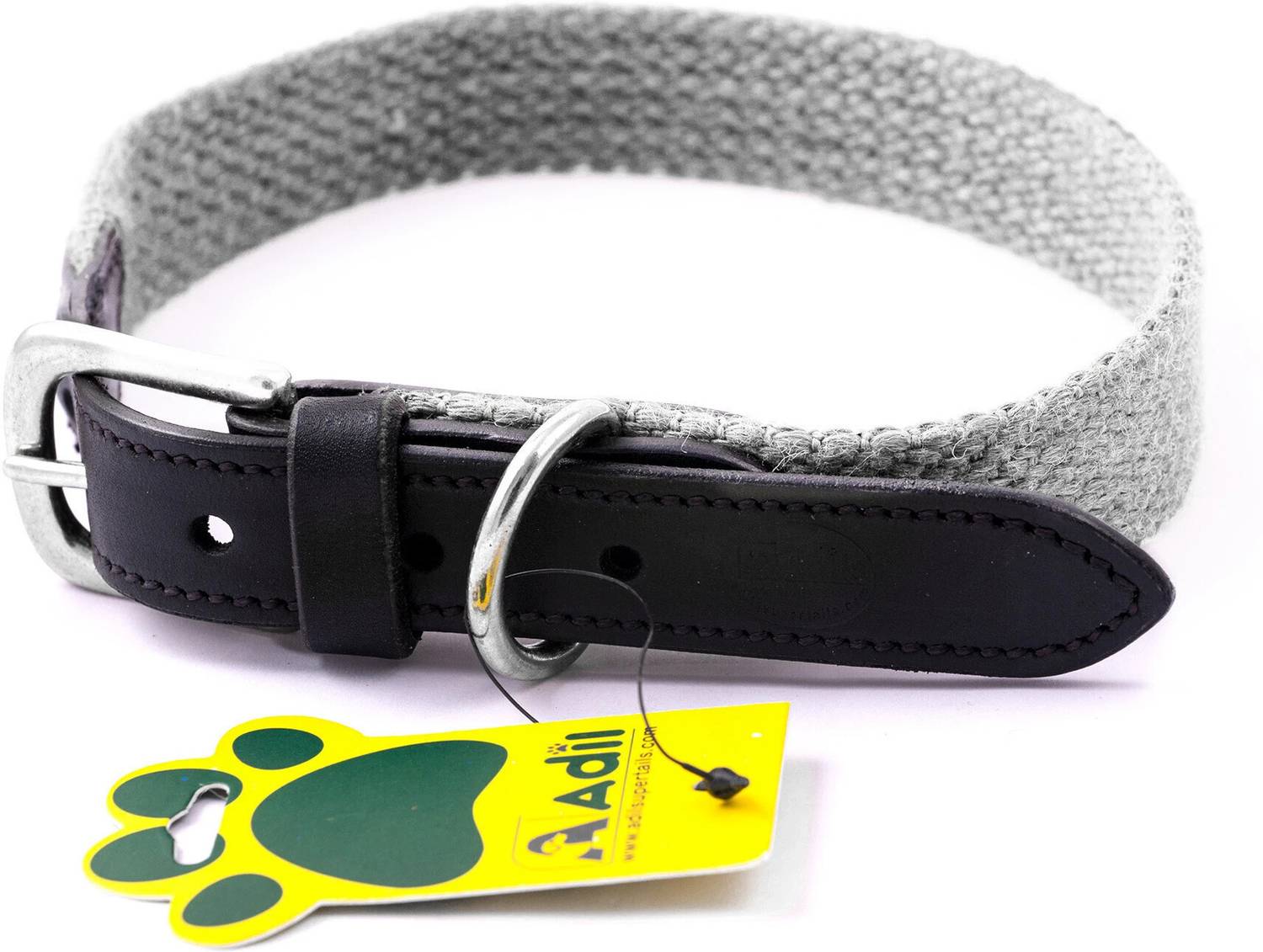 Sparrow Daughter Cotton Leather Dog Collar | Neck Belt for All Breeds- (12 X 26 Inch) Dog Everyday Collar