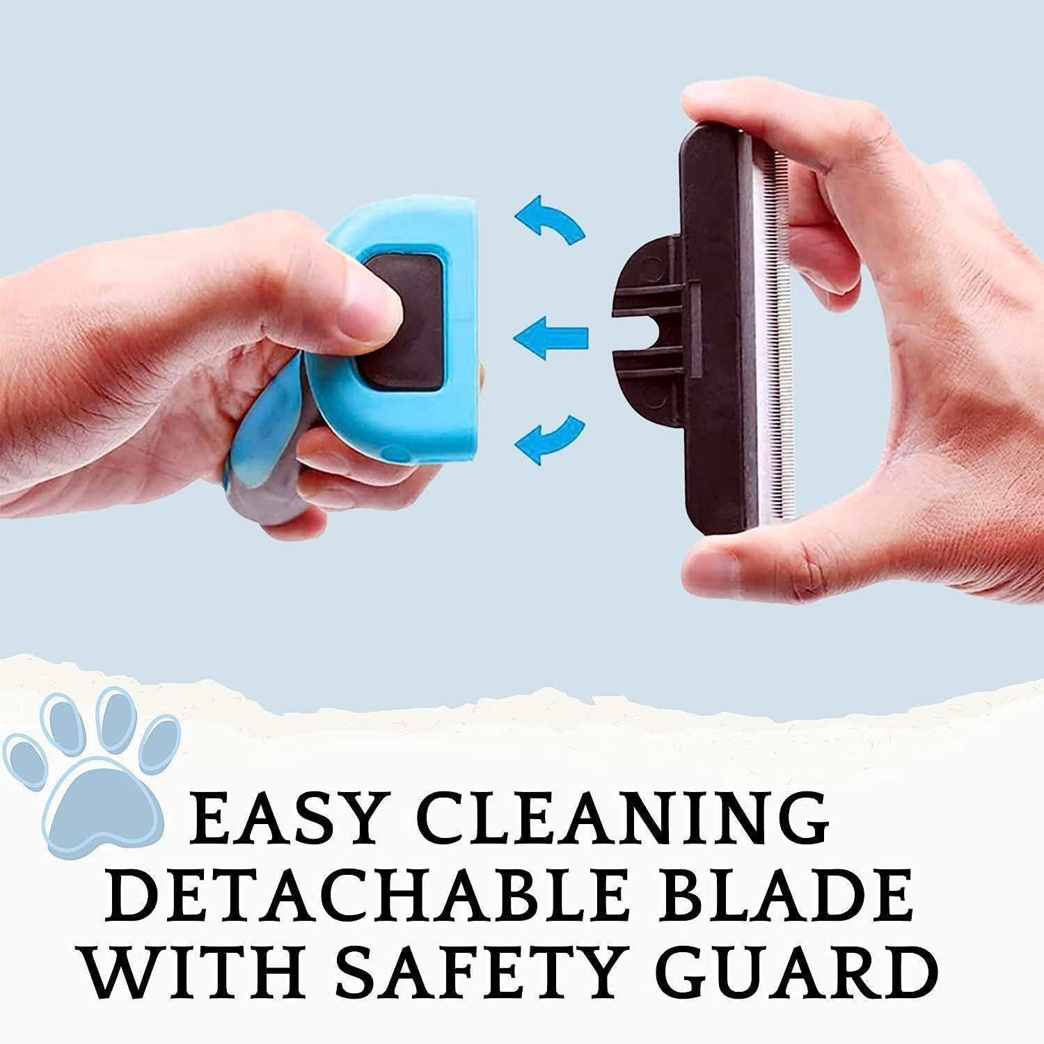Image of Ratixes Pet Grooming Slicker Brush for Dogs & Cats | Stainless Steel Deshedding Comb Rakes for Dog & Cat, Rabbit
