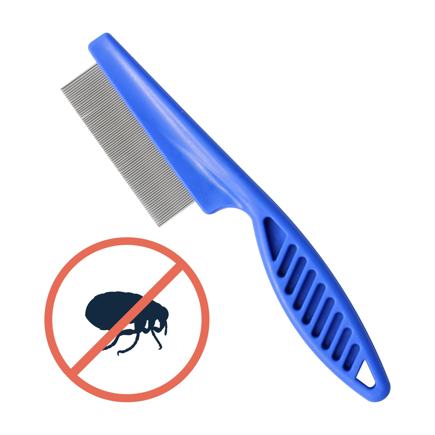 Image of S.Blaze Pet Grooming Ticks, Flea Remover Hair Comb Blue Plain / Bristle Brushes for Cat, Dog