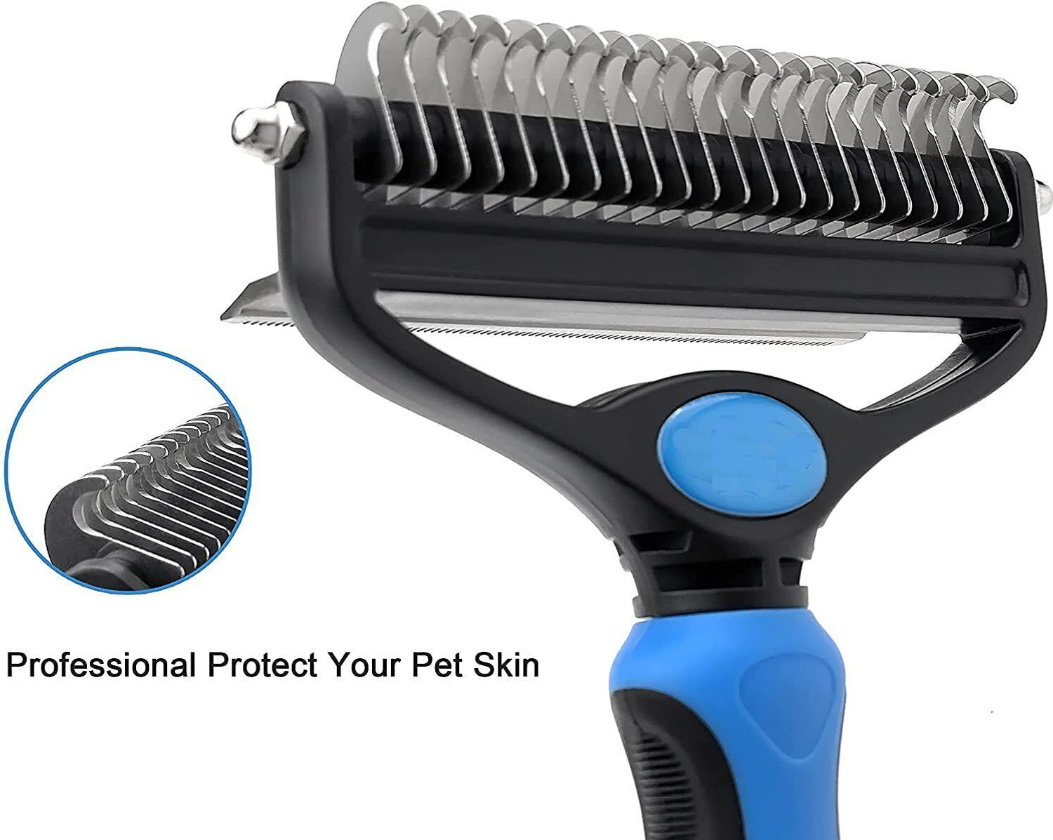 Image of FRIEDERICH Pet Grooming Brush, Deshedding Tool & Undercoat Rake Dematting Comb Slicker Brushes for Dog & Cat