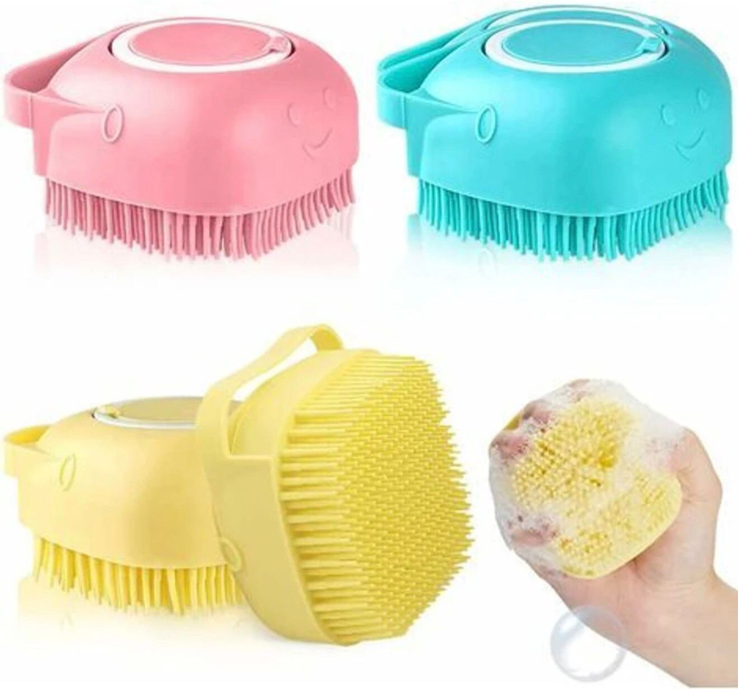 Image of TrendKart NAIL CUTTER, SHAMPOO BRUSH 2 SIDE COMB Plain / Bristle Brushes for Dog & Cat