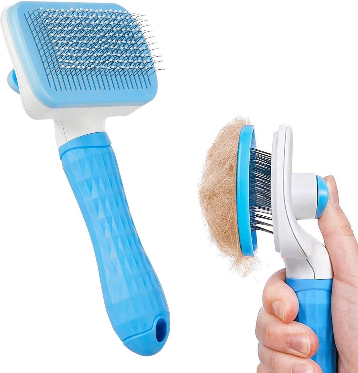 Bones UP Pet Dog Puppy Cat Slicker Brush Comb Hair Remover Grooming Tool Accessories Slicker Brushes for Dog & Cat