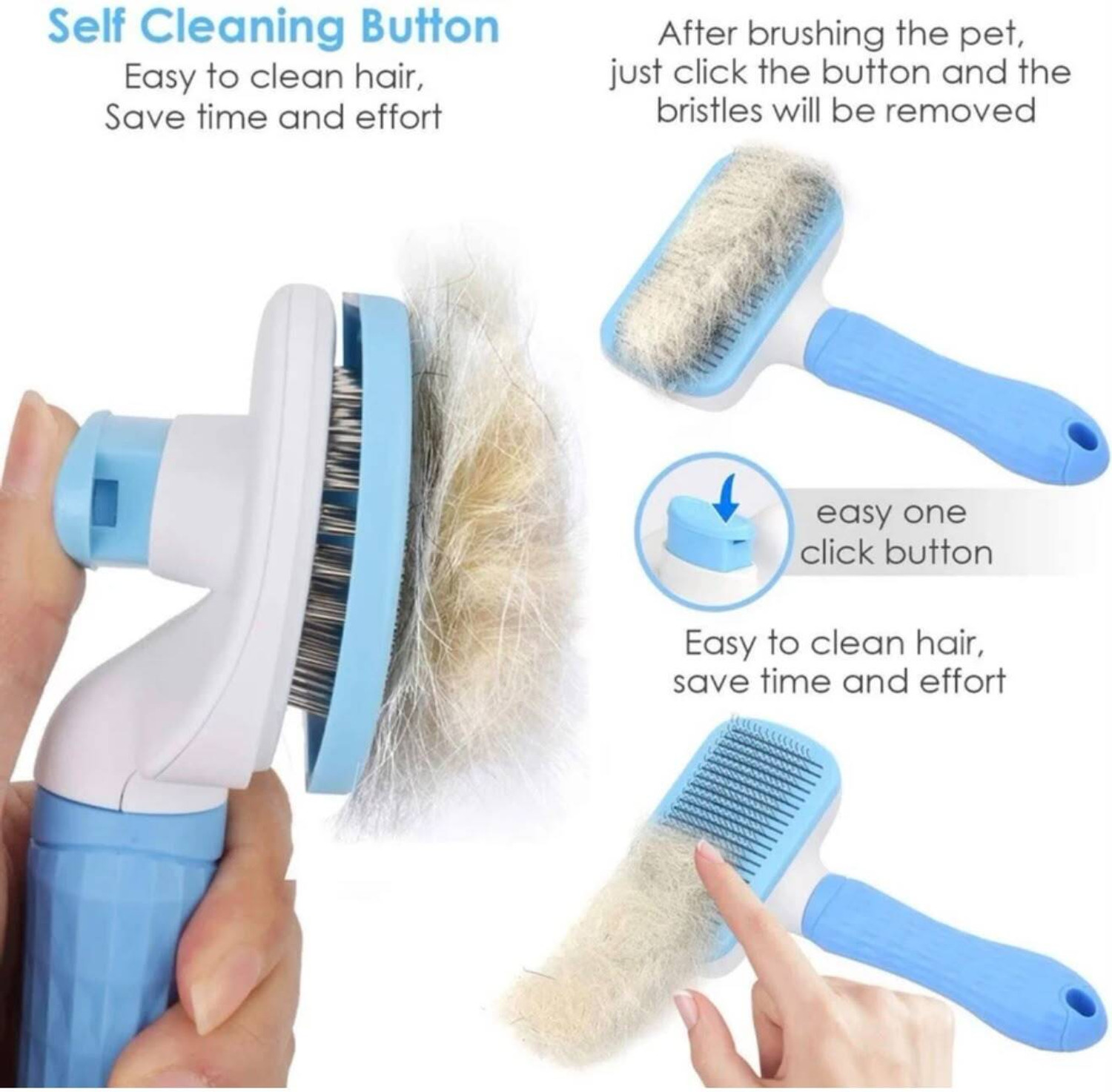 Image of TrendKart Dog Grooming Kit - Pet Grooming Kit - Dog Combo Set - Dog Brush Combo - Dog Kit Slicker Brushes for Dog & Cat