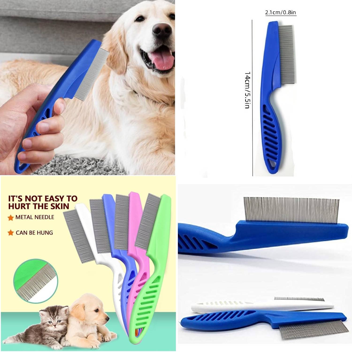 MORVIKA Pet Hair Comb Tear Stain Remover,Pet Hair Removal Gloves