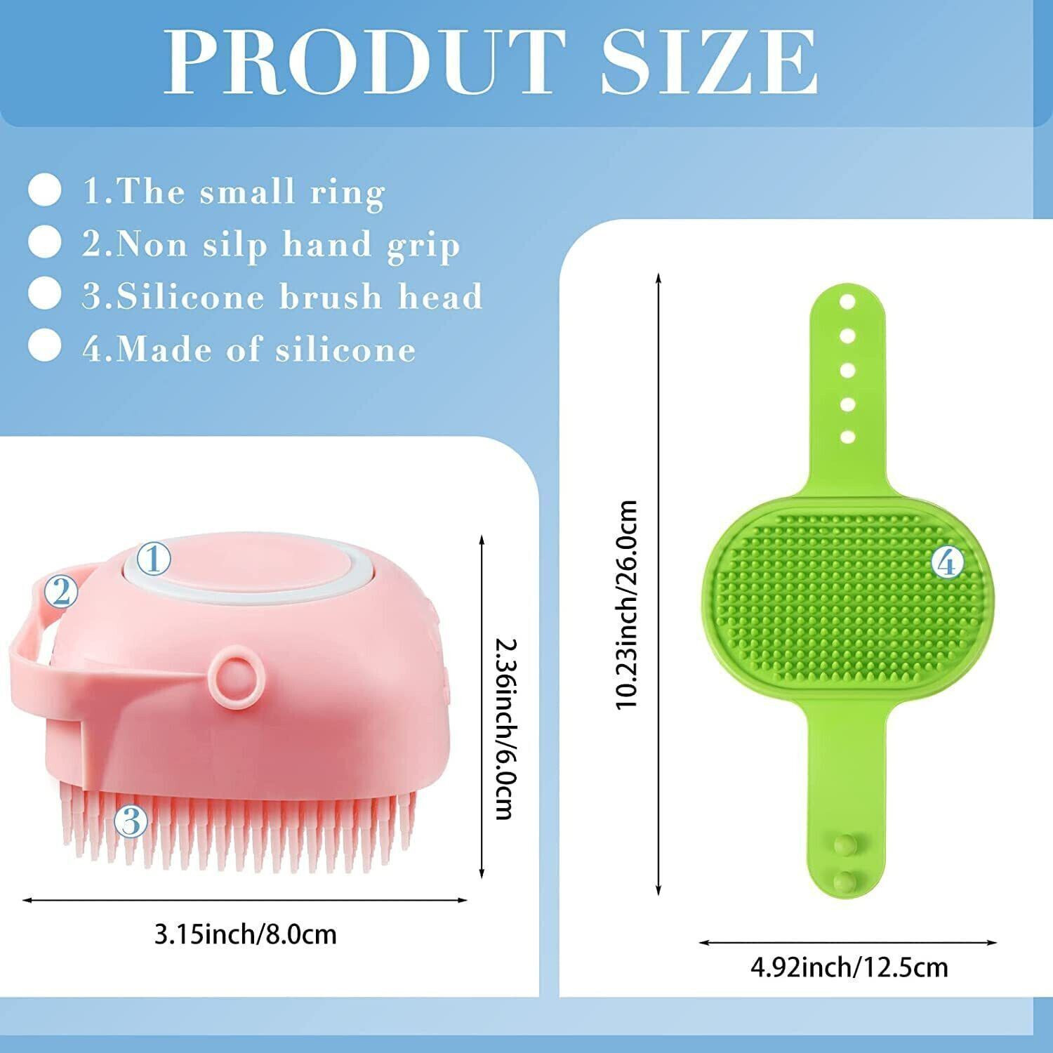 Image of Pringo Combo Pack for Dogs & Cats - Brush- Shampoo- palm (3 Items) Basic Comb for Dog & Cat, Dog, Cat