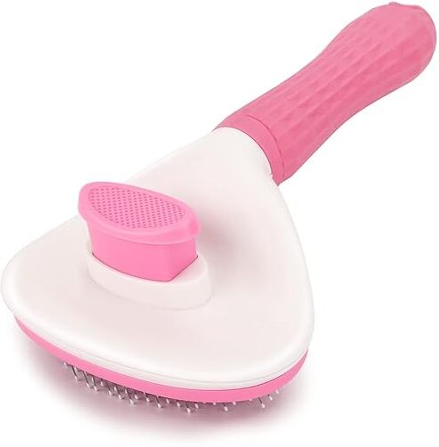 Image of Naaz pet world Pet Grooming Slicker Brush with Comfortable Grip Handle for Dogs & Cats Plain / Bristle Brushes for Dog, Cat, Rabbit, Hamster