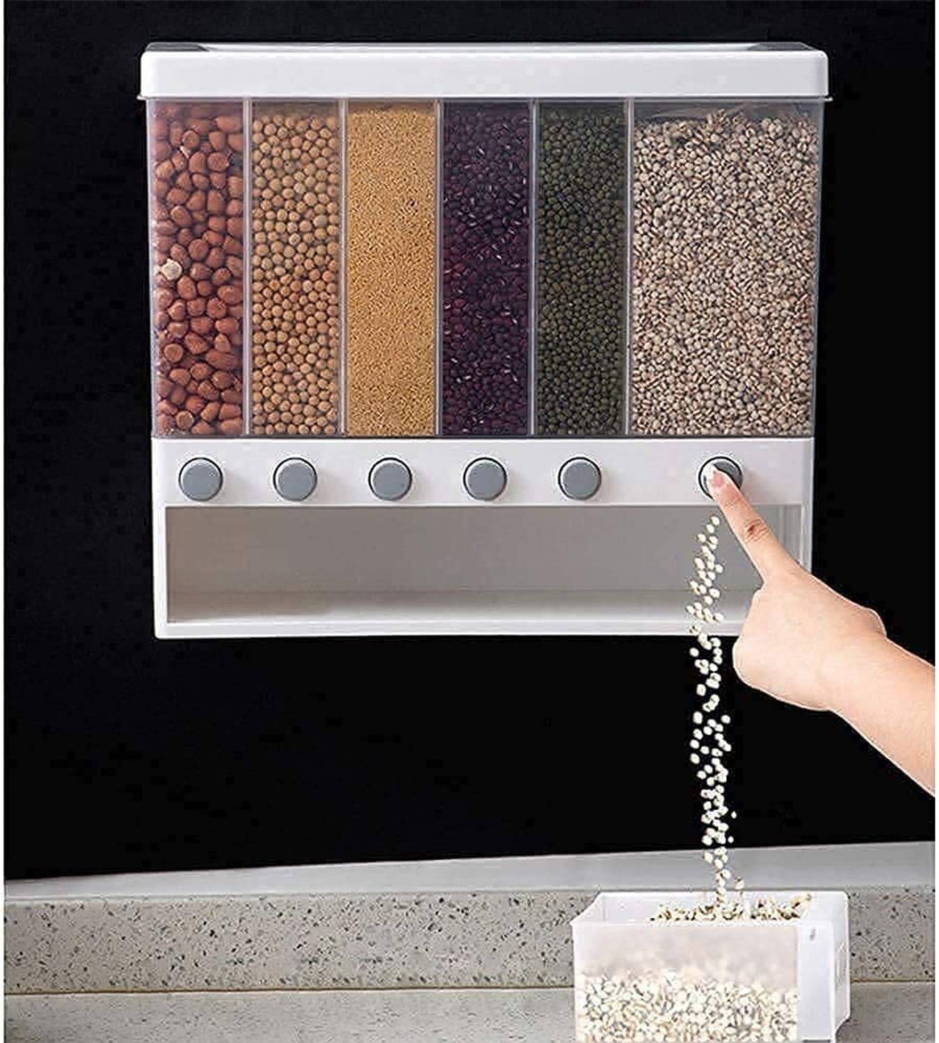 Aakruti Creation01 Plastic Cereal Dispenser - 10 L