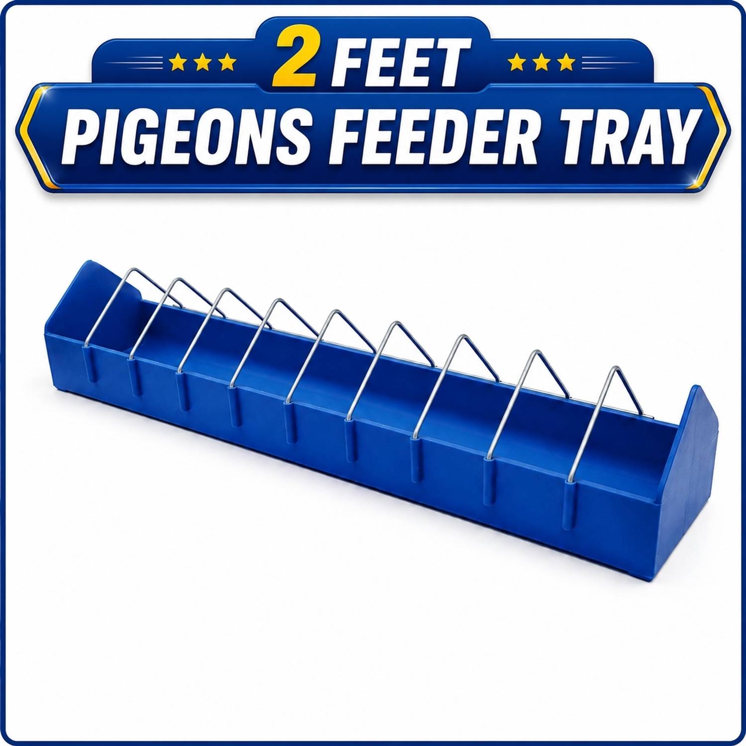 Indian Petsworld 2 Feet Pigeon Feeder Tray - Image 1