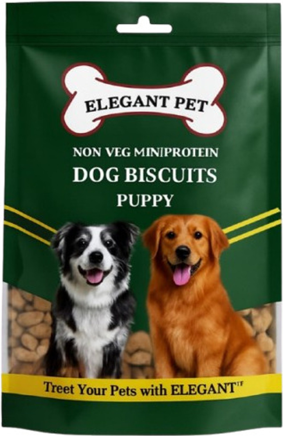 Image of ELEGANT PET Elegant Pet Puppy Mini Biscuits 175 g Chicken 0.175 kg Dry Young Puppy Food