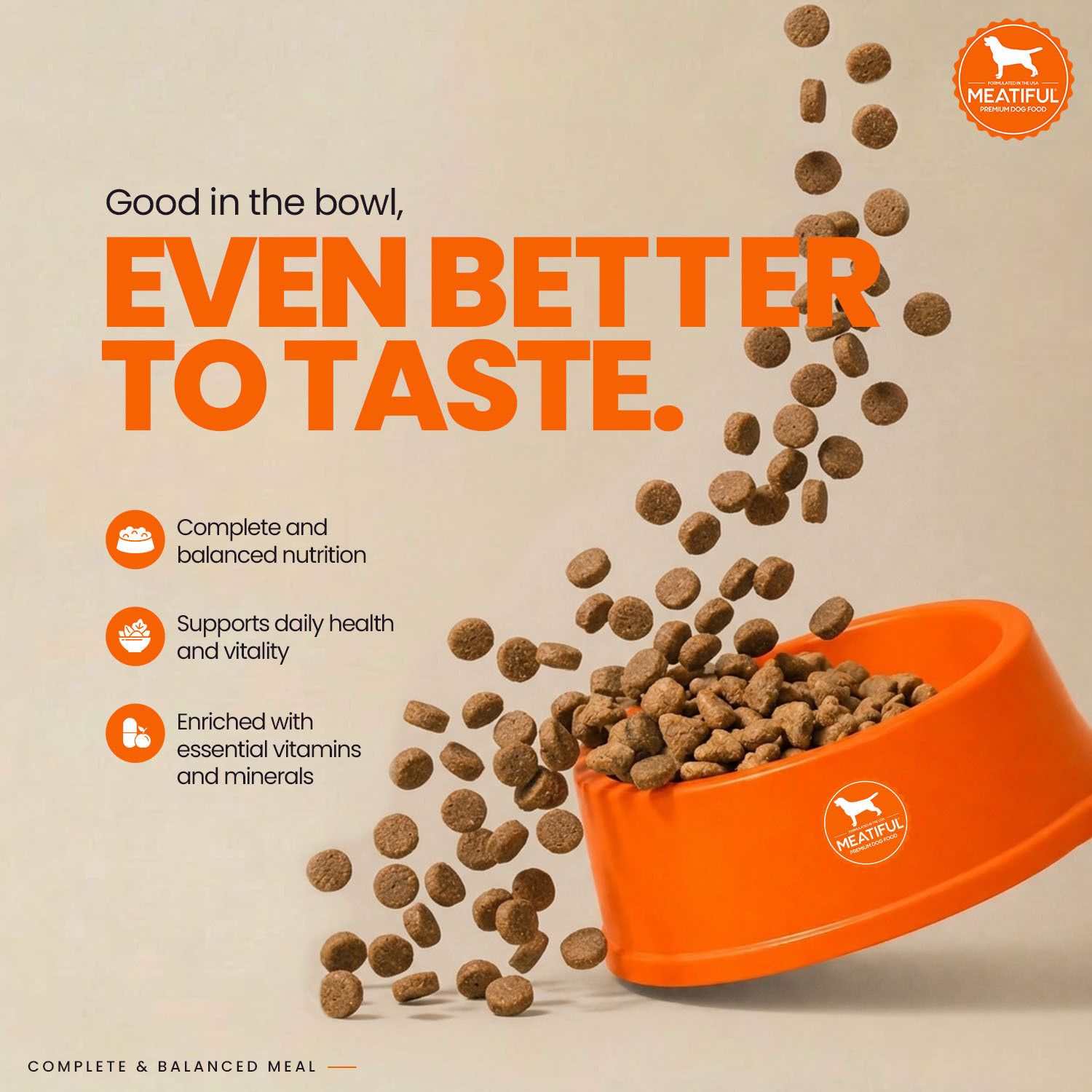 Image of Meatiful Chicken with Eggs, Liver and Nutritious Vegetables Chicken 20 kg Dry Adult Dog Food