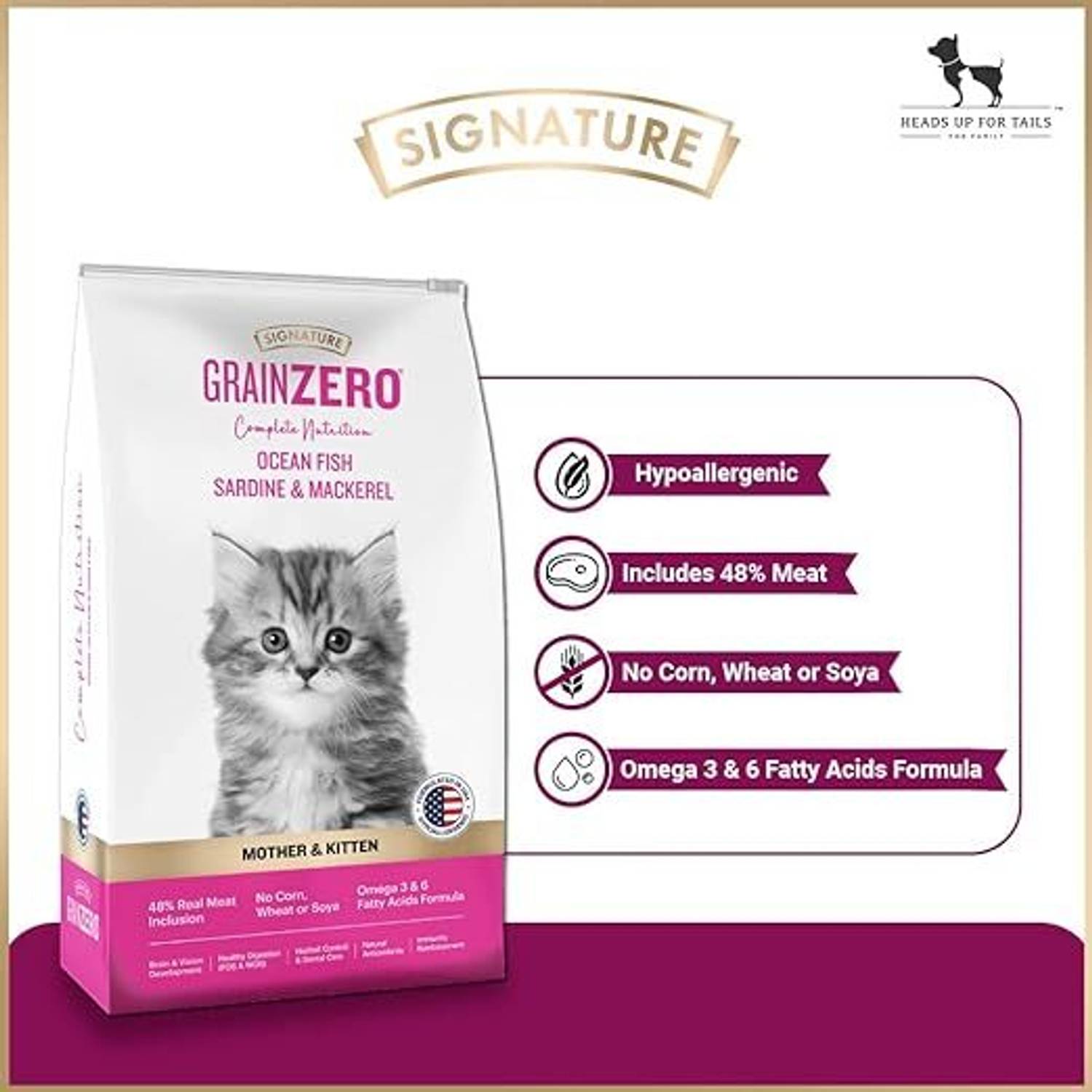 Signature Grain Zero Mackerel 1.2 kg Cat Food - Image 3