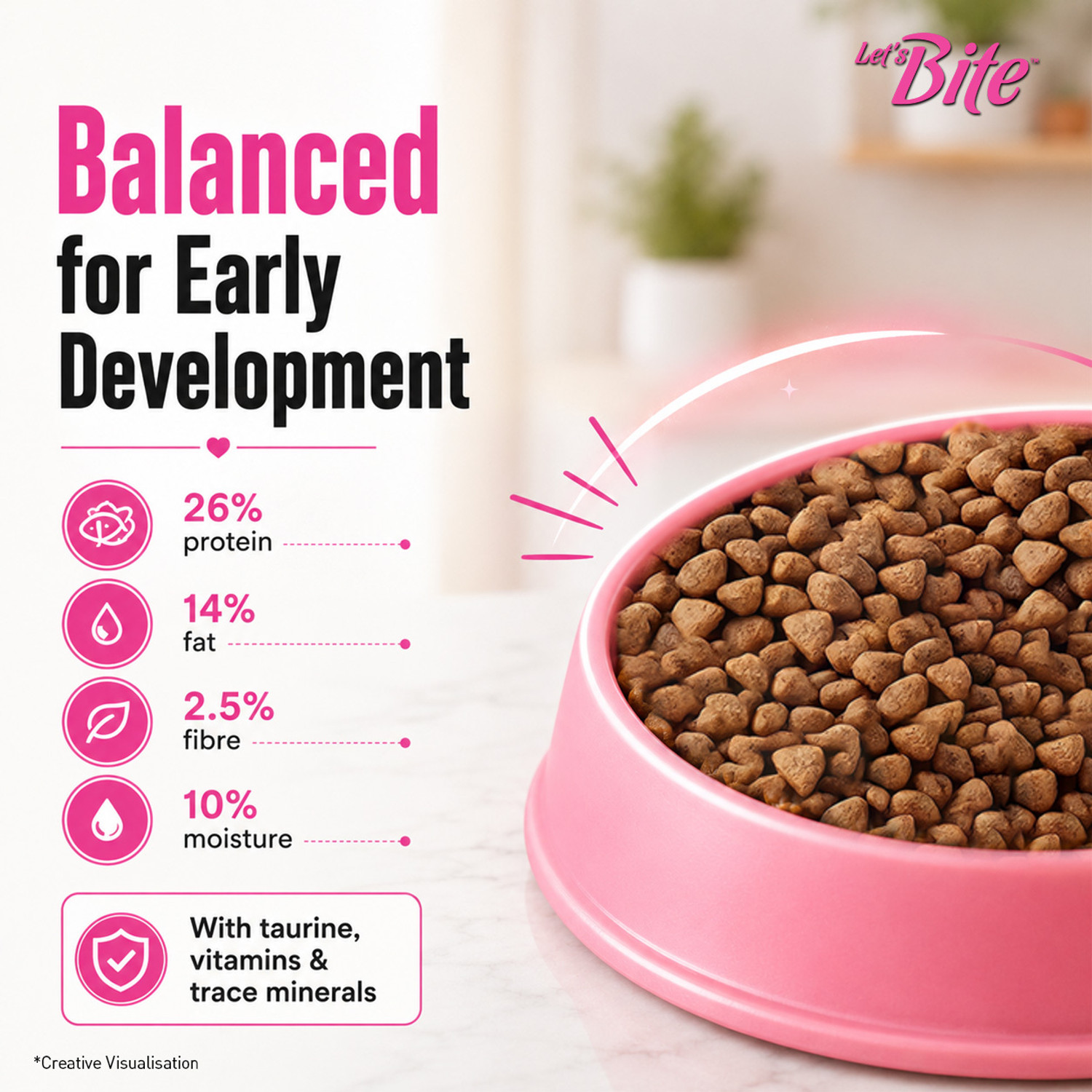Image of Let's bite (Buy 1 Get 1 Free) Active Ocean Fish 800 g (2x400 g) Dry Young Cat Food