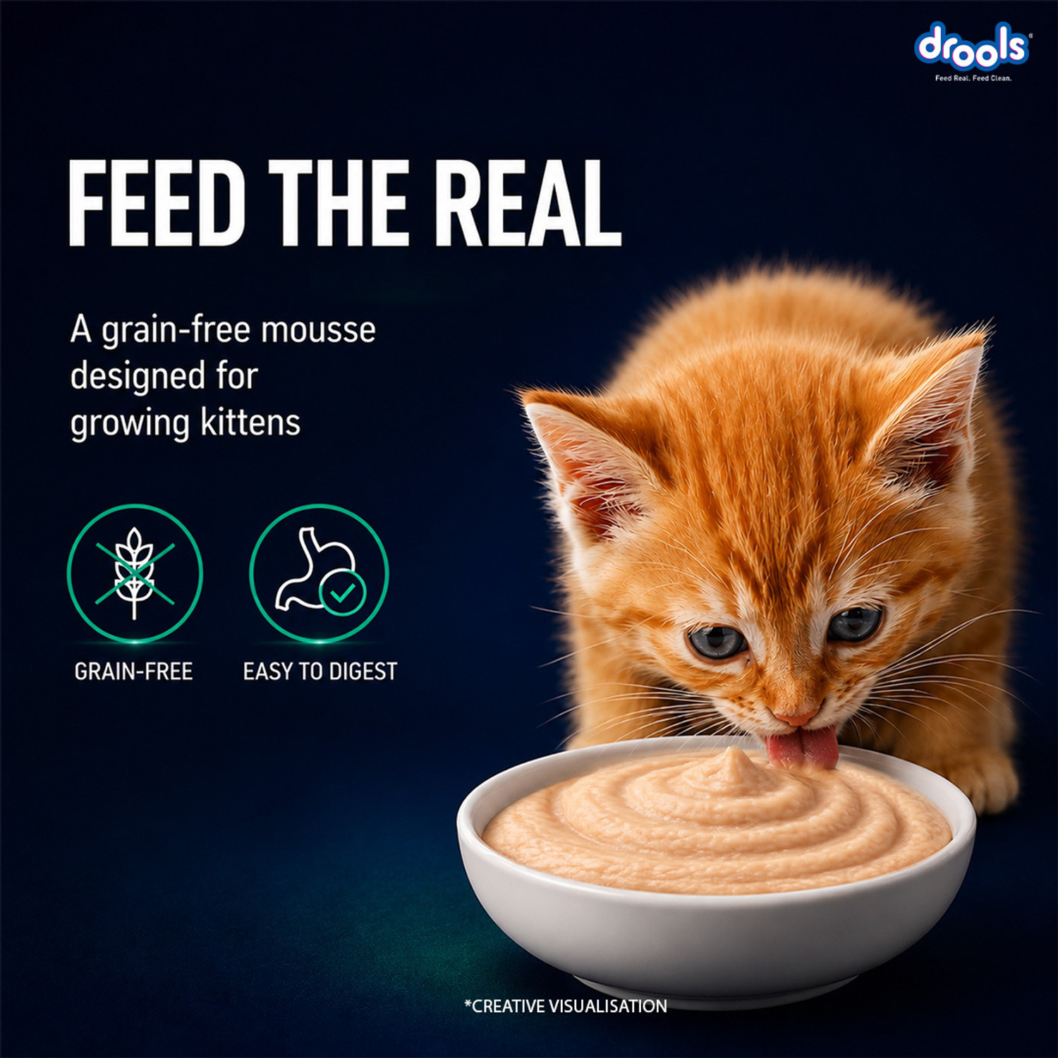 Image of Drools Mousse Tuna 0.08 kg Wet Young Cat Food