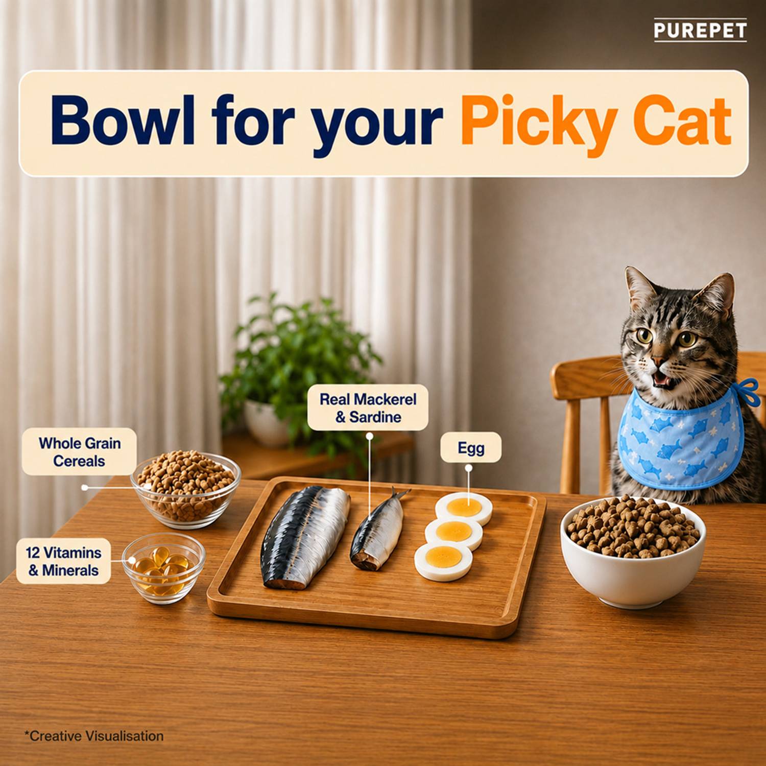 Purepet Sea Food 6 kg Dry Adult Cat Food - Image 3