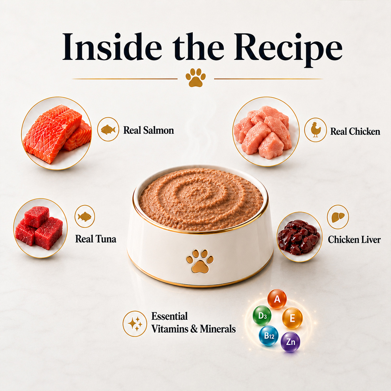 Image of Active Twin pack (50g x 16)16 Pouches in Gravy,Real Salmon Salmon 0.8 kg (16x0.05 kg) Wet Adult Cat Food