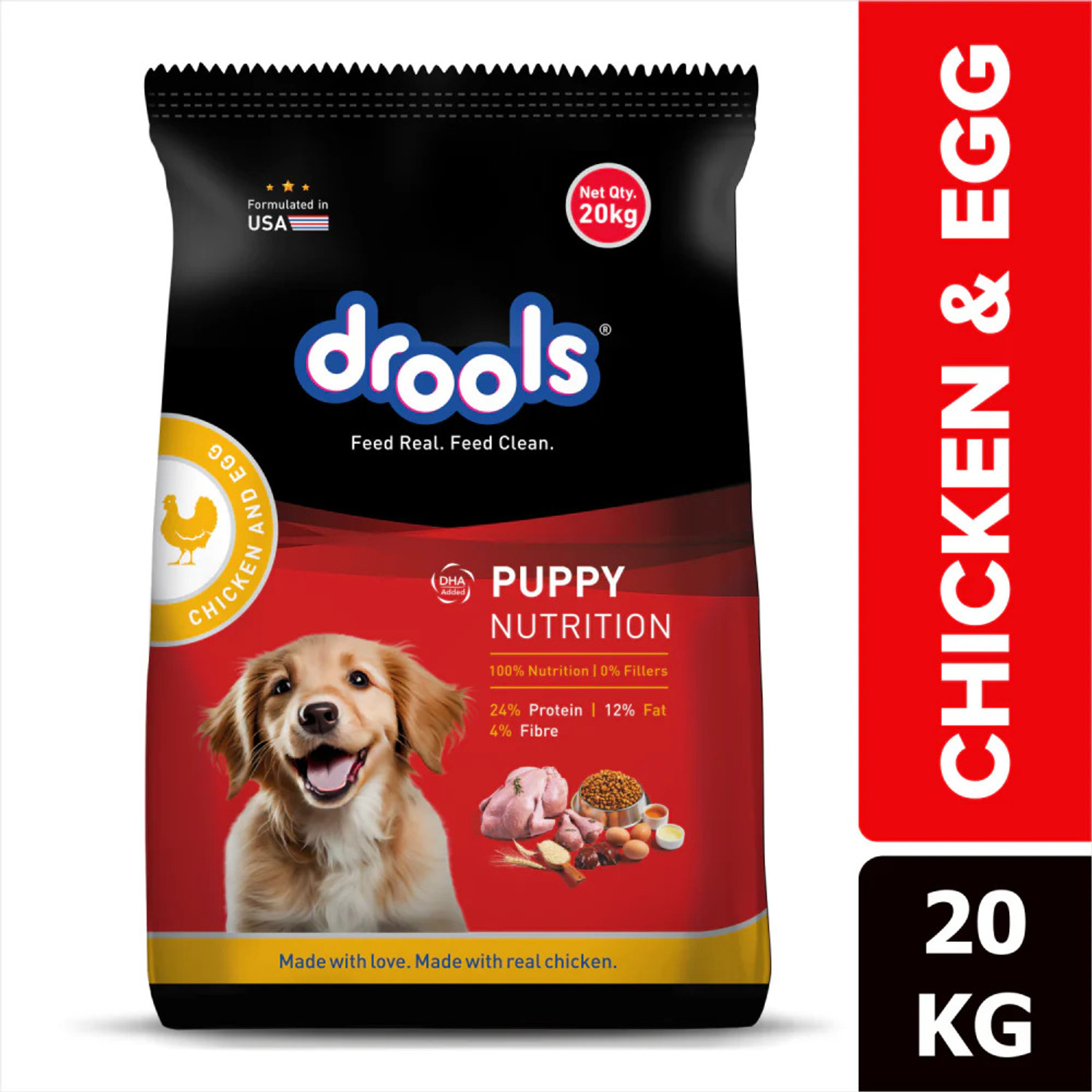 Image of Drools Dry Food for Puppies - Chicken and Egg 20Kg Chicken 20 kg Dry Young Dog Food