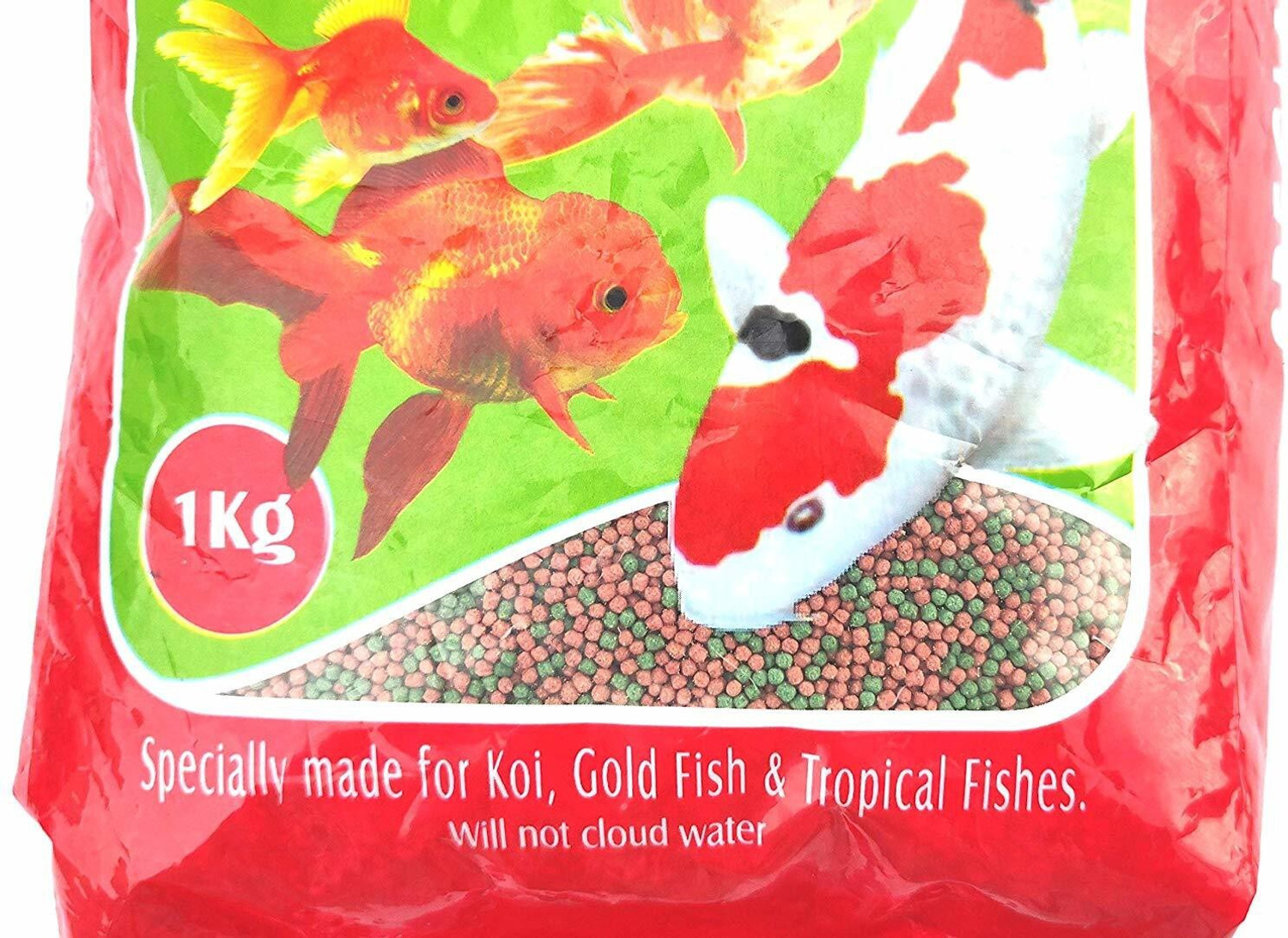 Image of TAIYO 1 kg (1.2mm) Special fish food economic pack Fish 1 kg Dry New Born Fish Food