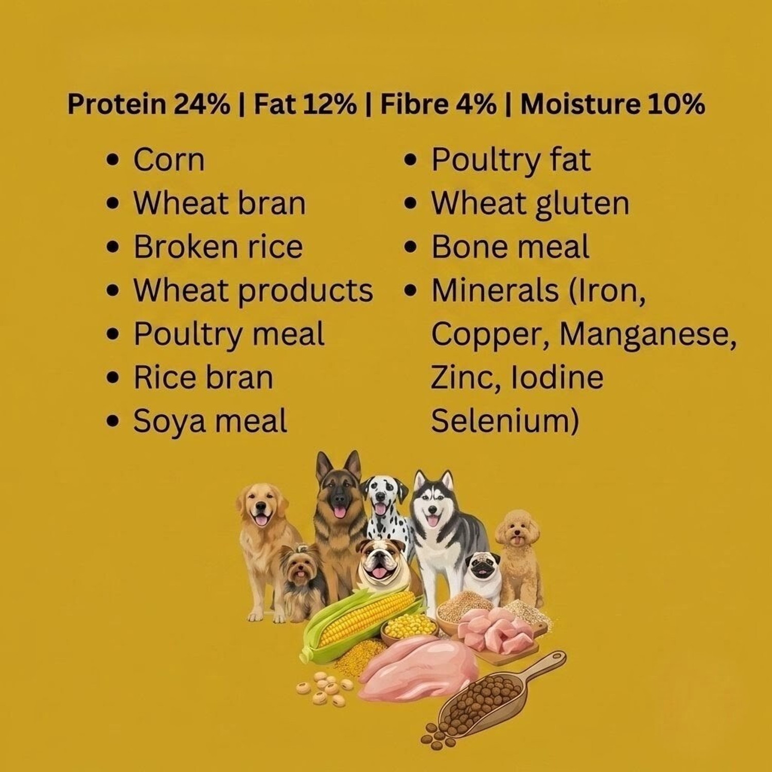 Image of Petulaa Adult Dog Kibbles Chicken, Vegetable, Rice 0.5 kg Dry Adult Dog Food