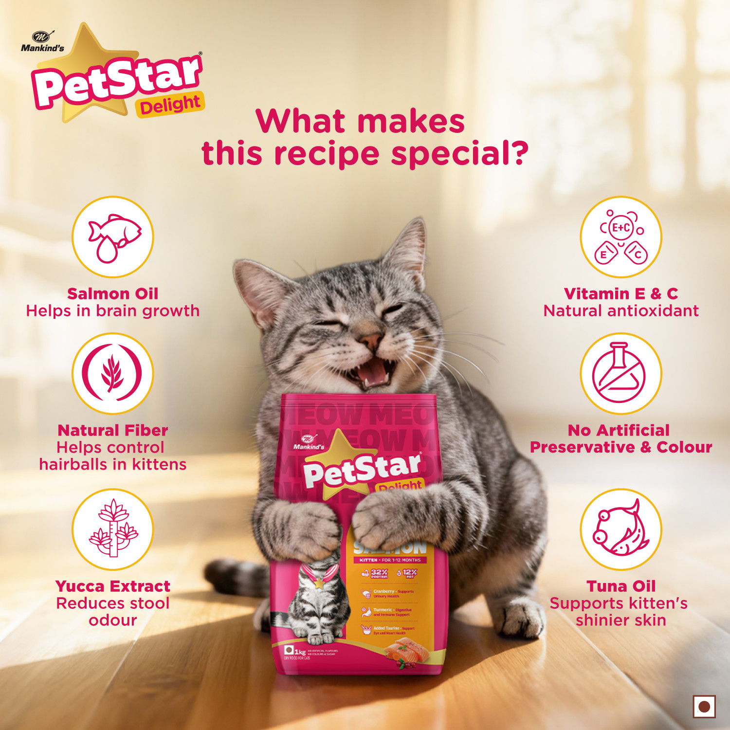 Image of PetStar Salmon , Kitten Salmon 2.8 kg Dry Young Cat Food