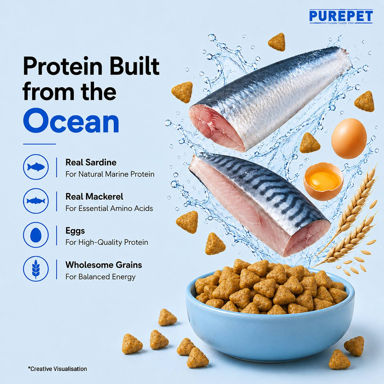 Purepet Ocean Fish 3 kg Dry Cat Food - Image 3