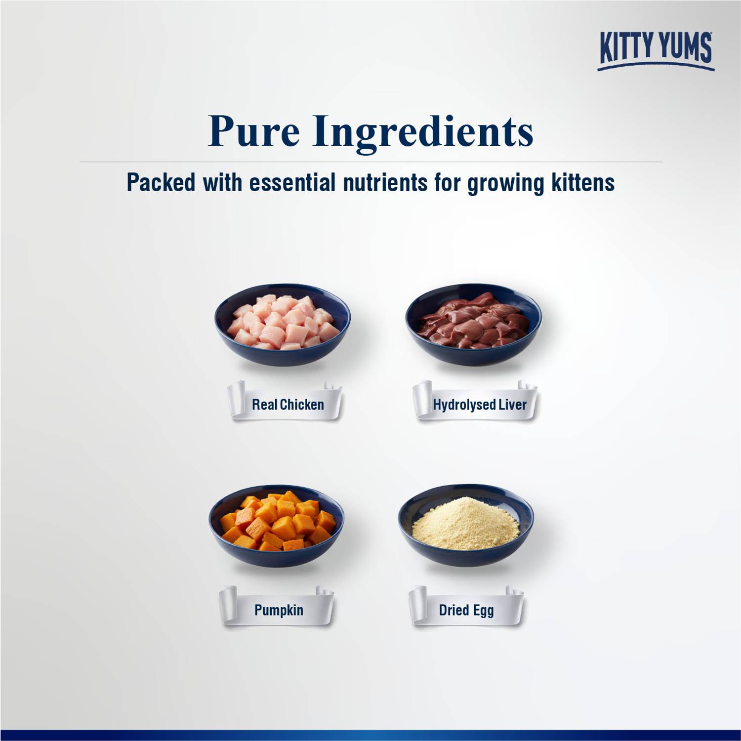 Kitty Yums Mousse Adult Cats Chicken Pack of 5 · 80 g (400 g total) - Image 4