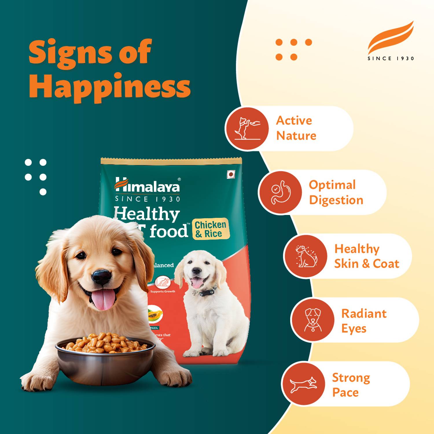 HIMALAYA Healthy Puppy Dry Dog Food Chicken 3kg - Image 3