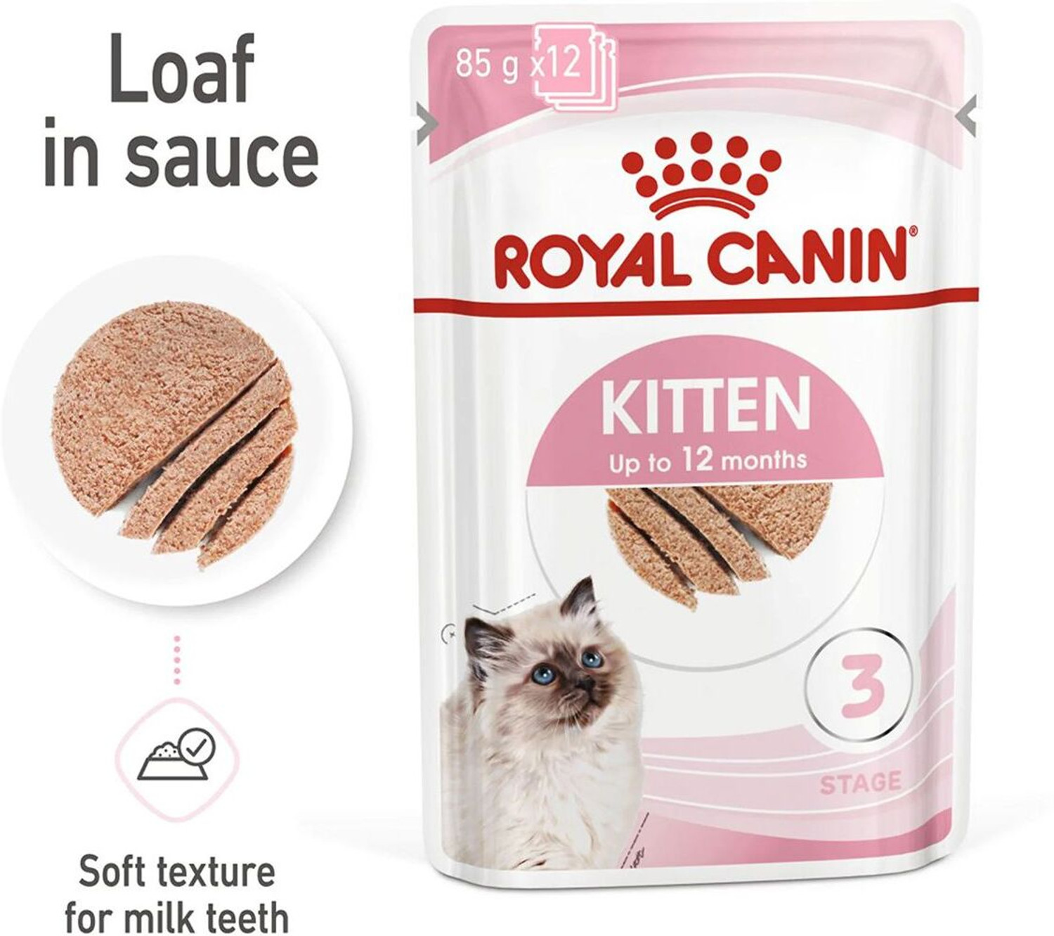 Image of Royal Canin Instinctive Loaf Kitten Wet Cat Food - 85 gm 0.085 kg Wet Adult Cat Food