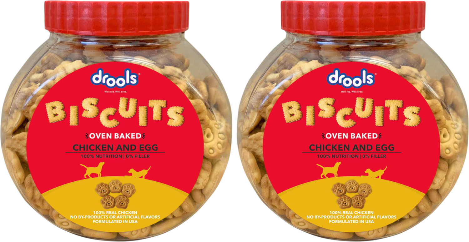 Image of Drools Drools Dog Biscuits Chicken 0.8 kg (2x0.4 kg) Dry All Life Stages Dog Food