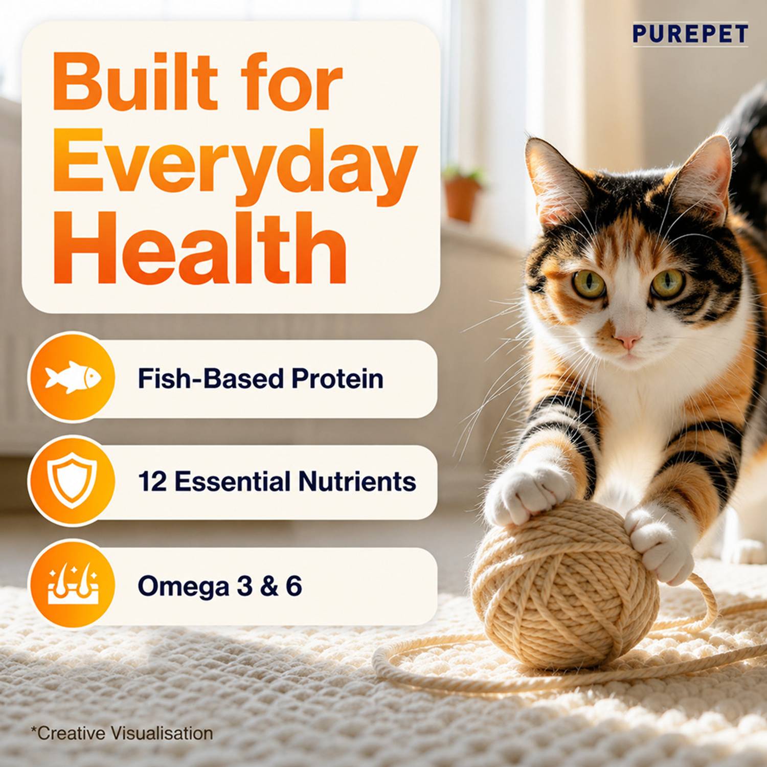 Purepet Sea Food 6 kg Dry Adult Cat Food - Image 2