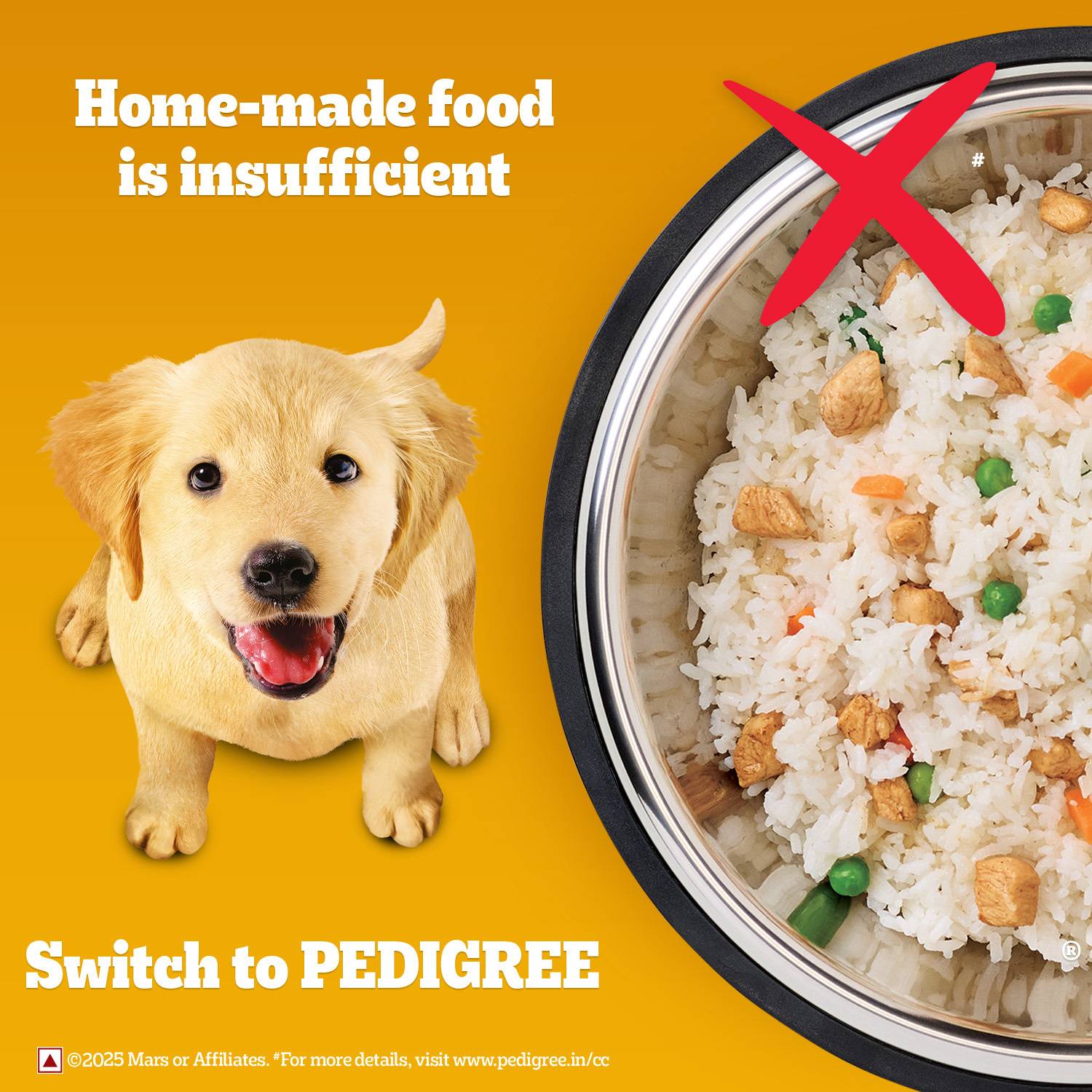 Pedigree 100% Nutrition Chicken, Milk 3 kg Dry Puppy Food - Image 4