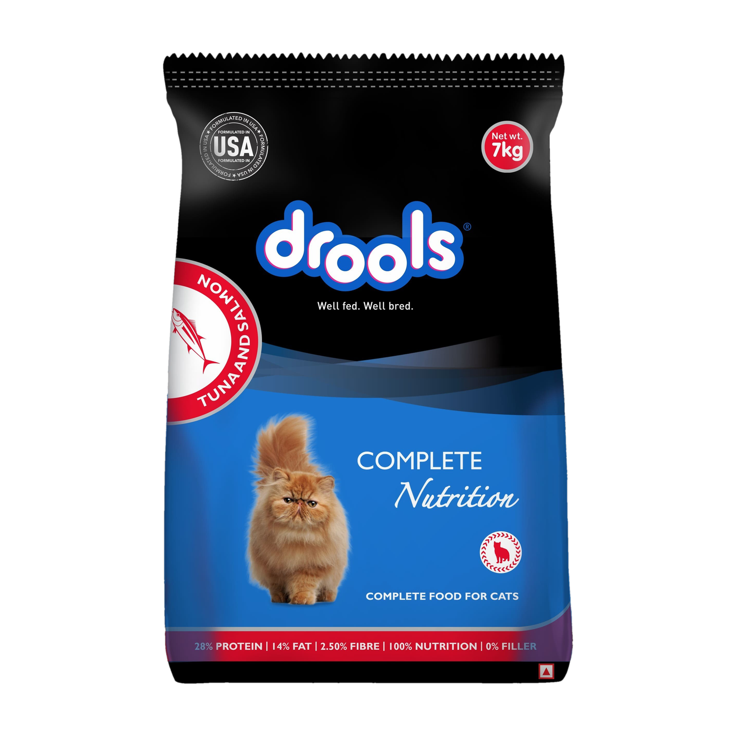 Image of Drools Tuna & Salmon Adult Cat Salmon, Tuna 7 kg Dry Adult Cat Food