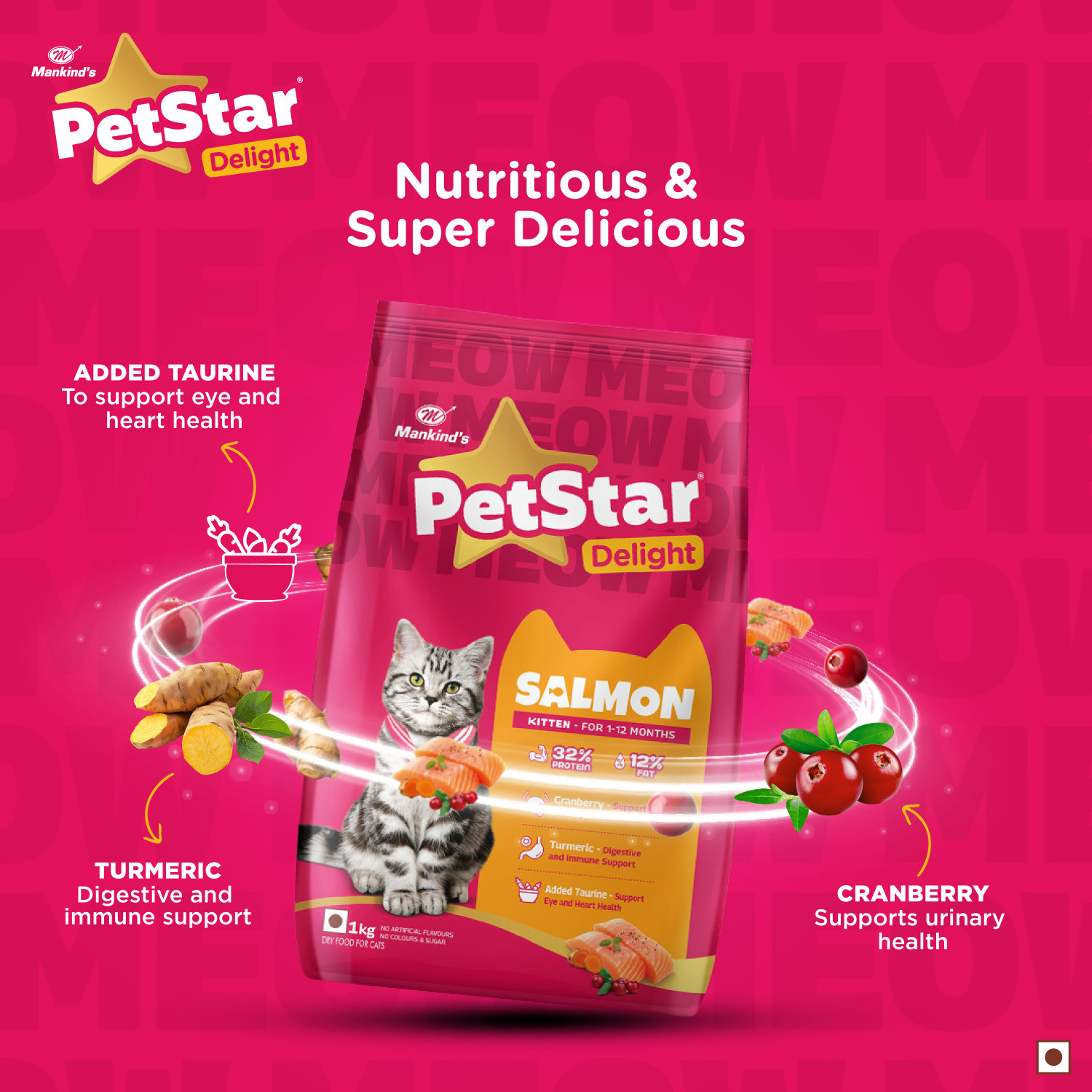 Image of PetStar Salmon , Kitten Salmon 2.8 kg Dry Young Cat Food