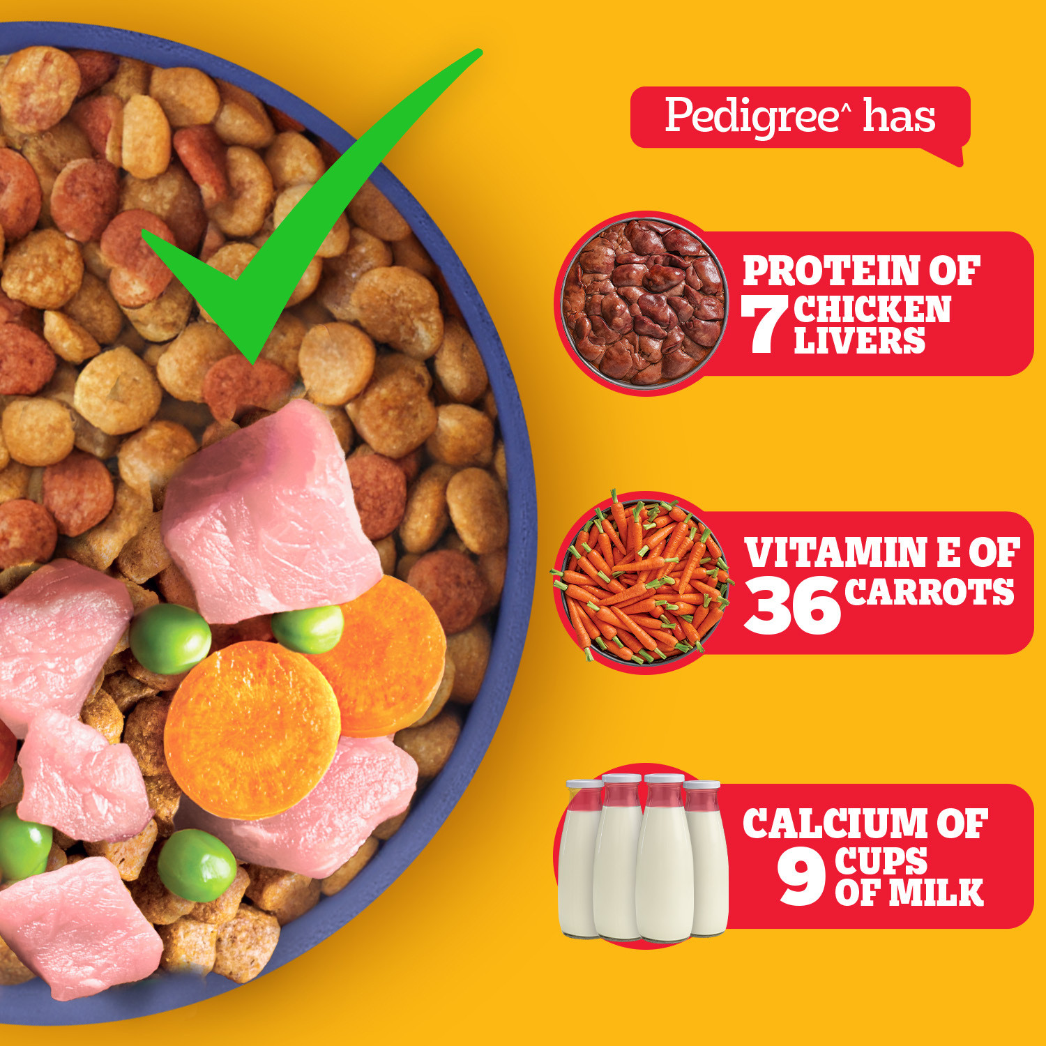 Image of PEDIGREE 100% Nutrition Chicken, Milk 5.5 kg Dry Young Puppy Food
