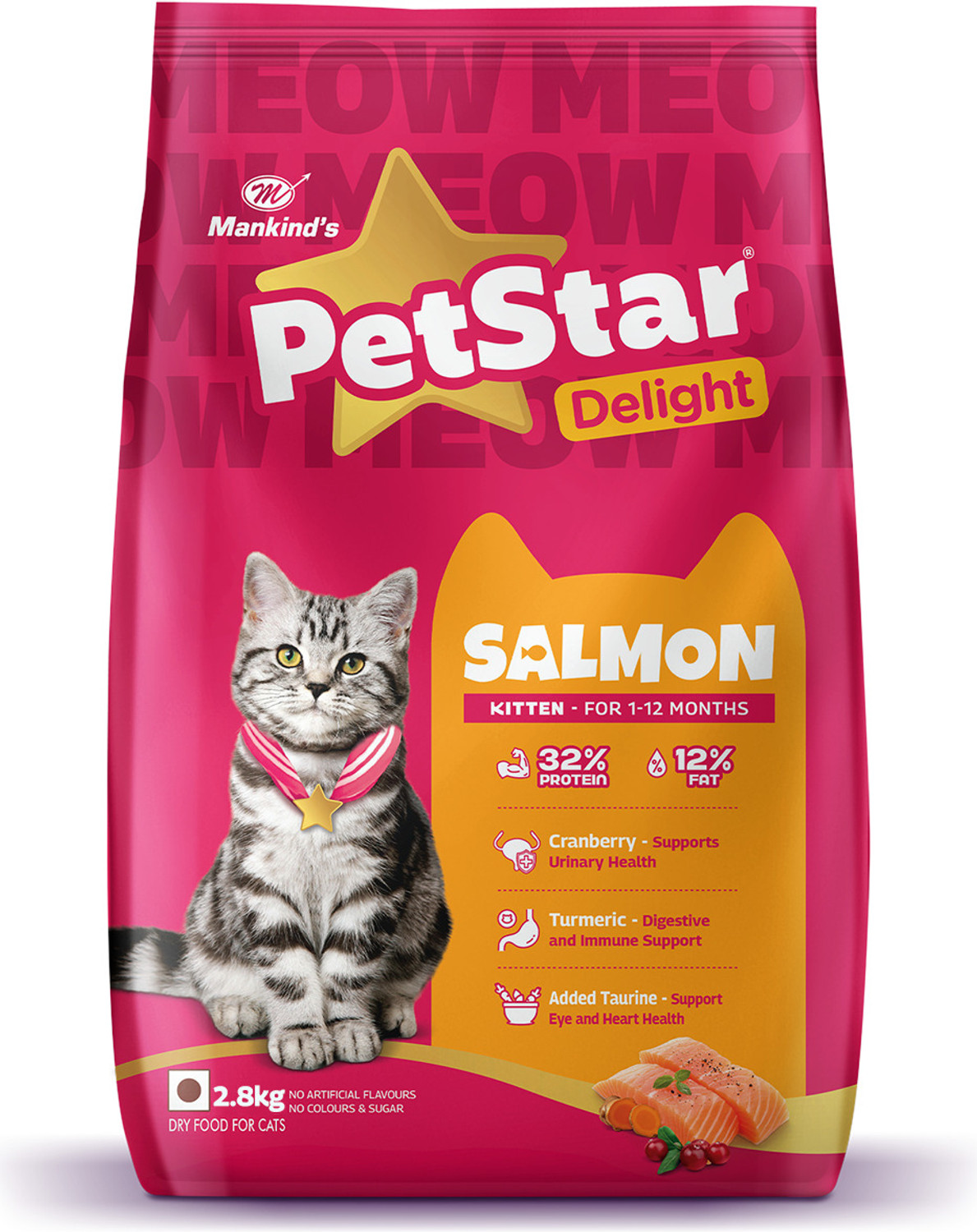 Image of PetStar Salmon , Kitten Salmon 2.8 kg Dry Young Cat Food