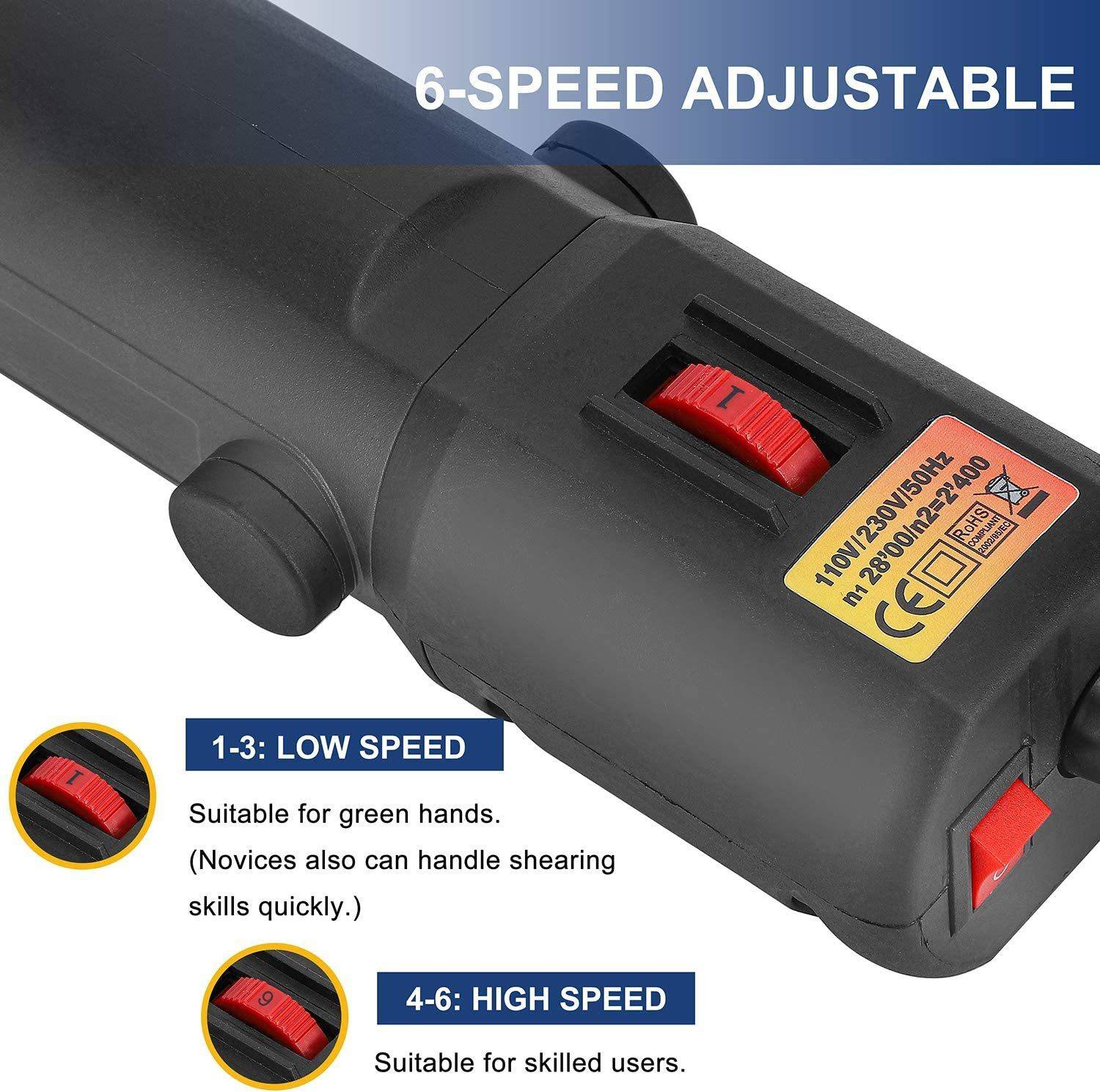 MeShear 1200W Goat/Horse/Sheep hair cutting machine Black Pet Hair Trimmer - Image 3