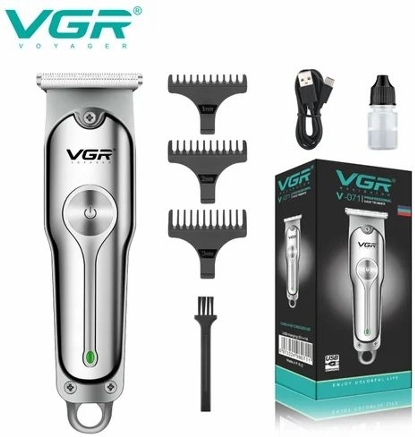 Image of VGR V-071 Professional Pet Hair Trimmer Silver Pet Hair Trimmer