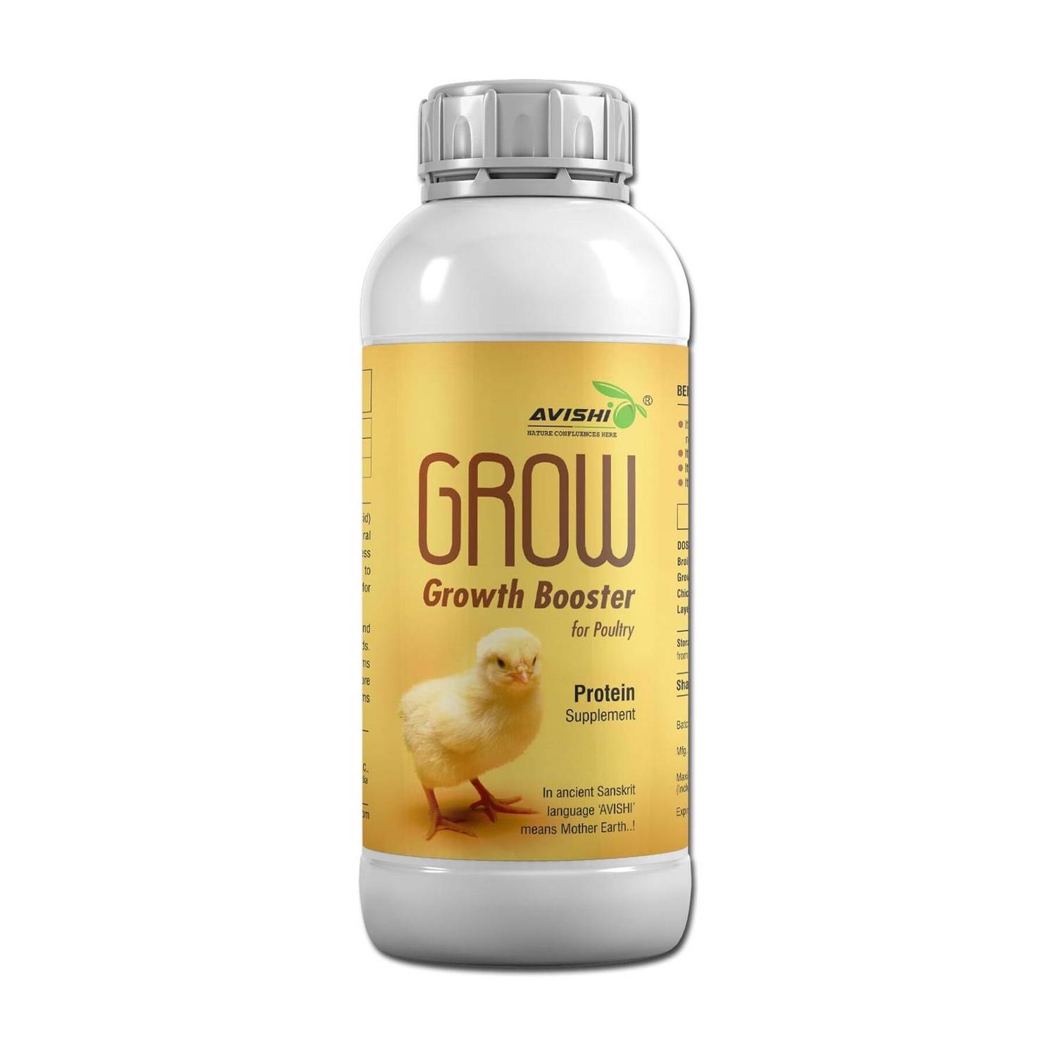 Avishi GROW Poultry Protein Supplement & Growth Promoter for Chicks Pet Health Supplements