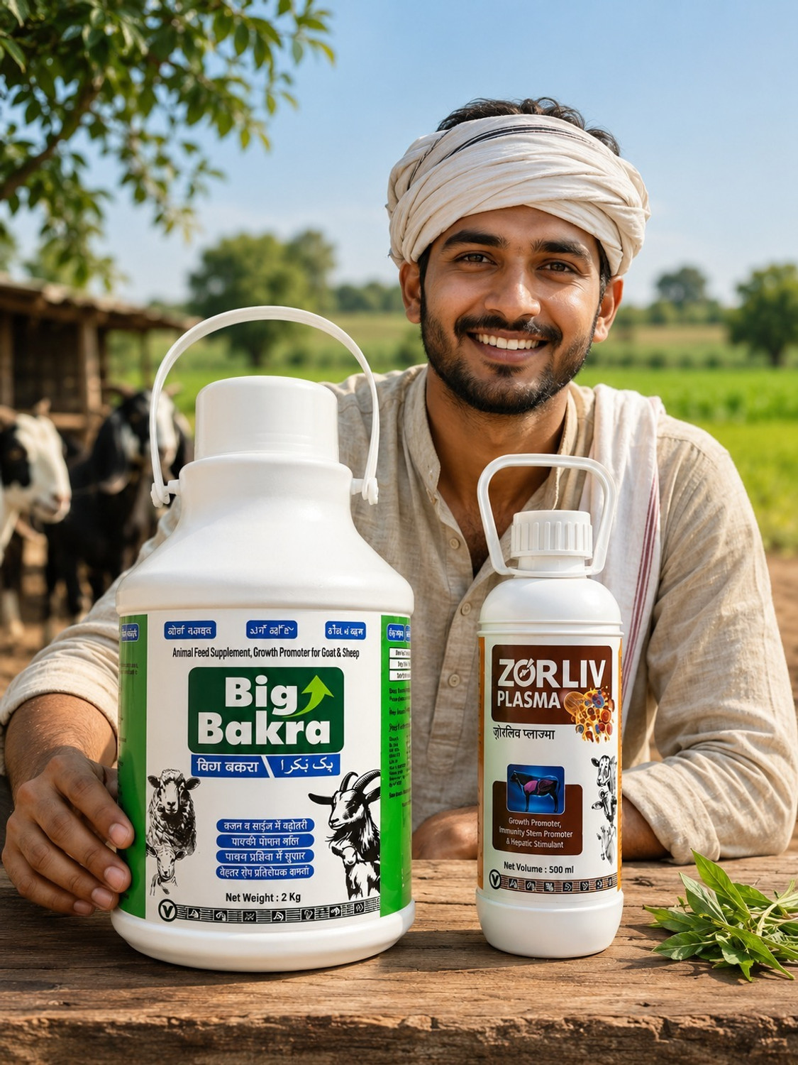 Image of BIGBAKRA Goat & Sheep Growth Promotor & Zorliv Plasma | Pet Health Supplements