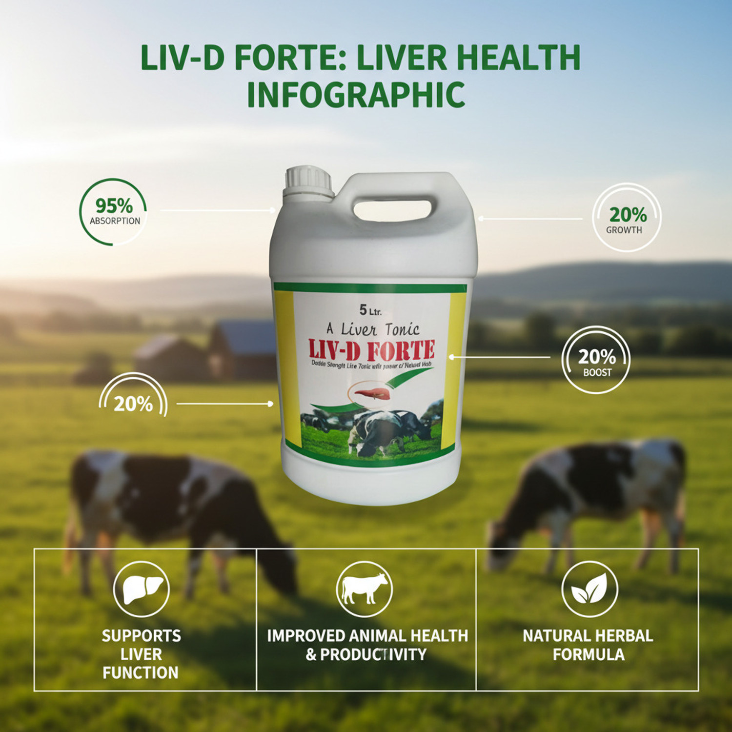 Image of Deeligent Biotech LIV D Forte Liver Tonic for Pets | Boosts Appetite & Digestion | Detox Formula Pet Health Supplements